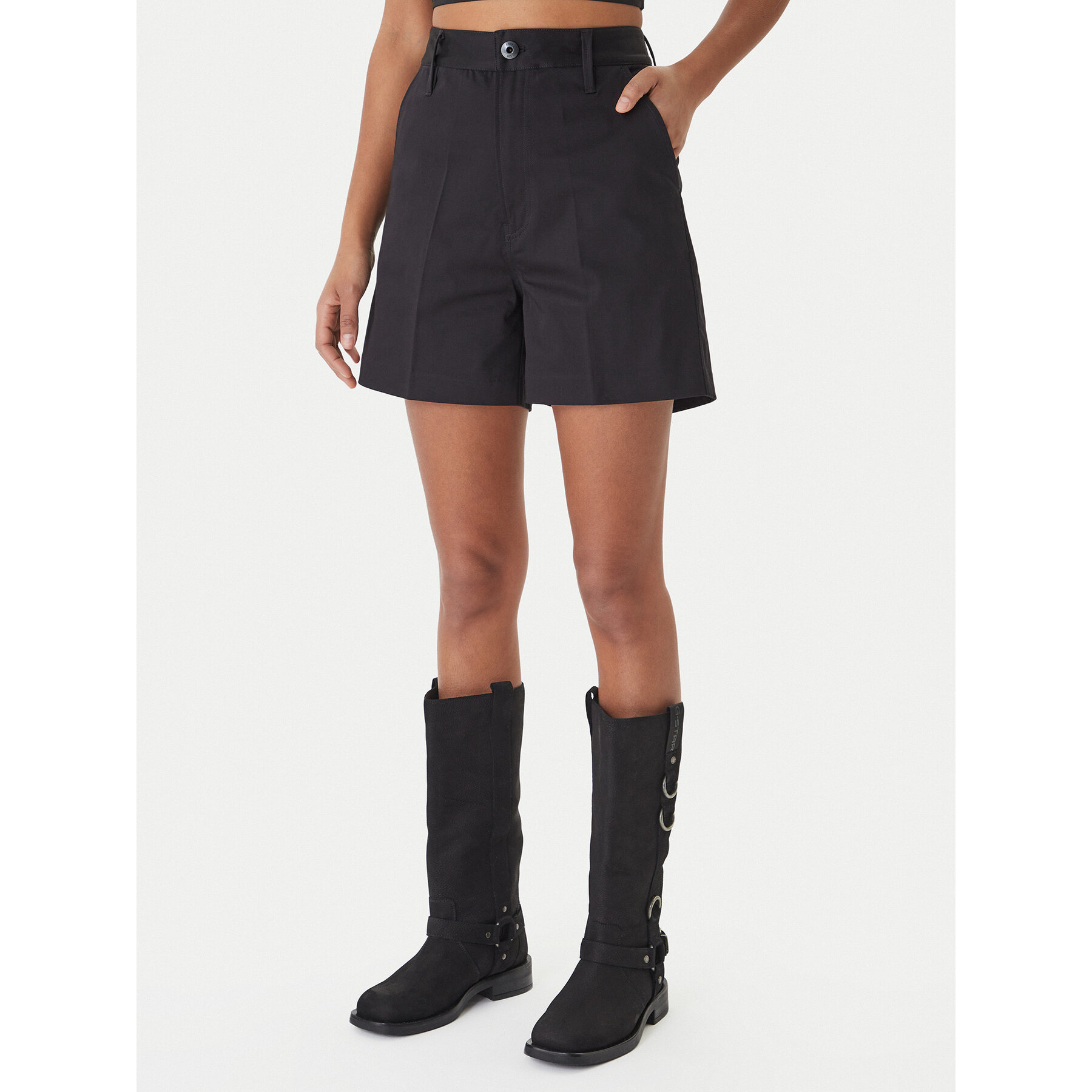 G-Star Raw Szorty materiałowe D29089-5126 Czarny Regular Fit