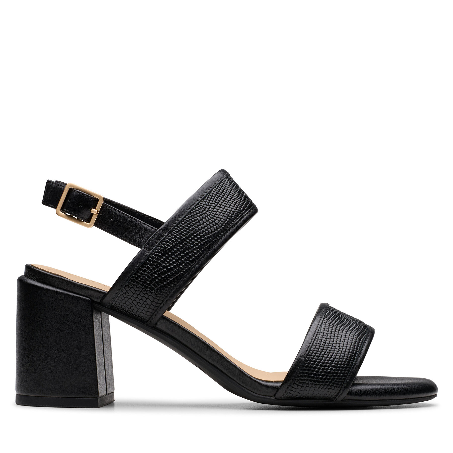 Clarks Sandały Ezoria Sling 26181300 Czarny