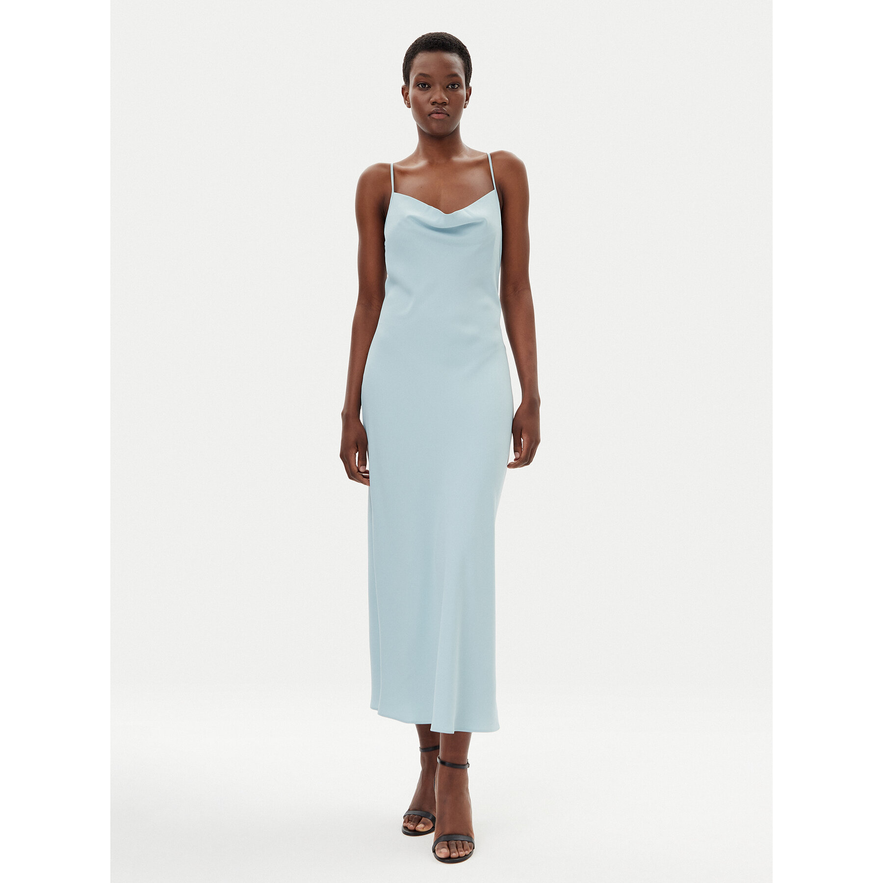 Calvin Klein Sukienka letnia LV044B053G Błękitny Slim Fit