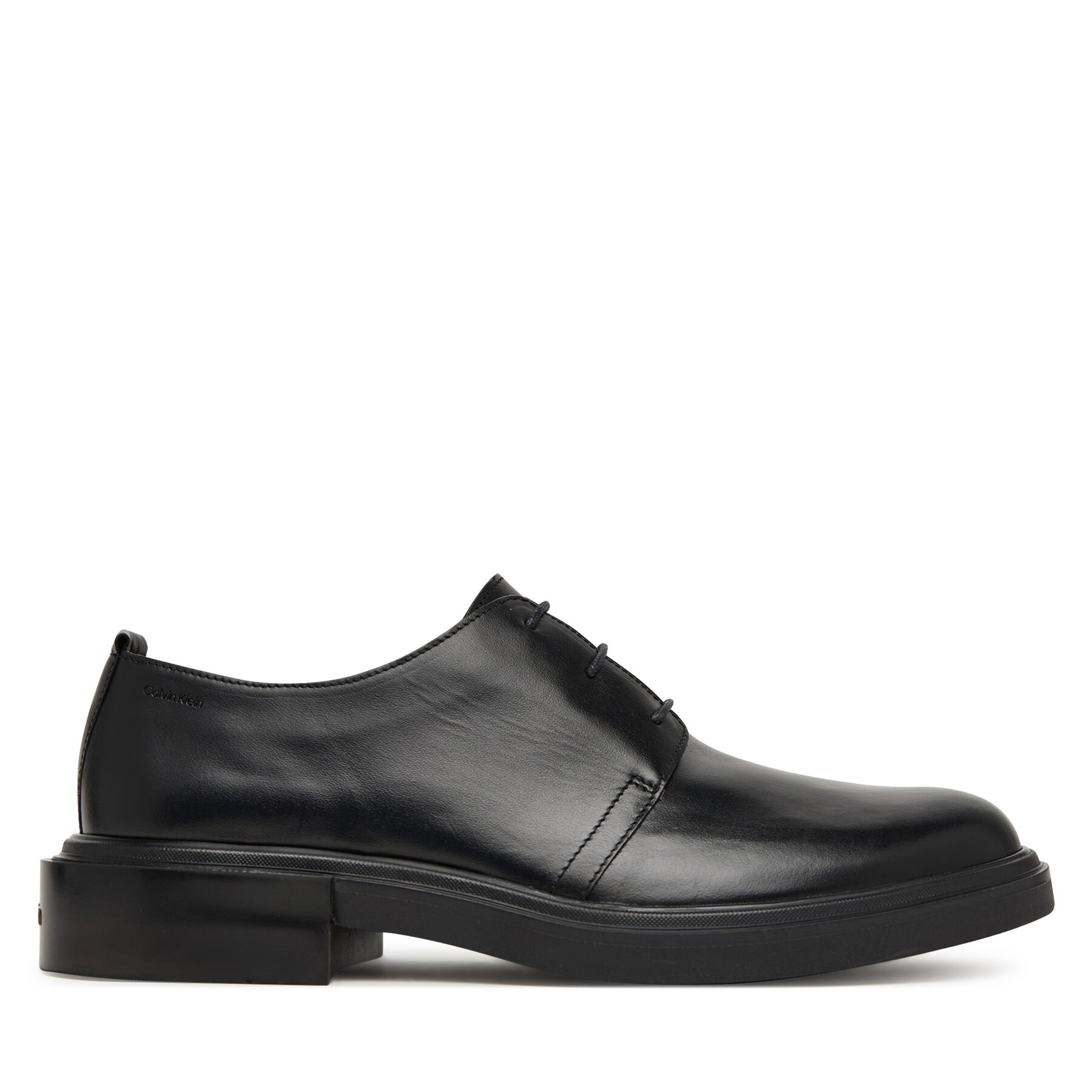 Calvin Klein Półbuty Cupped Postman Derby Laceup Lth HM0HM01996 Czarny
