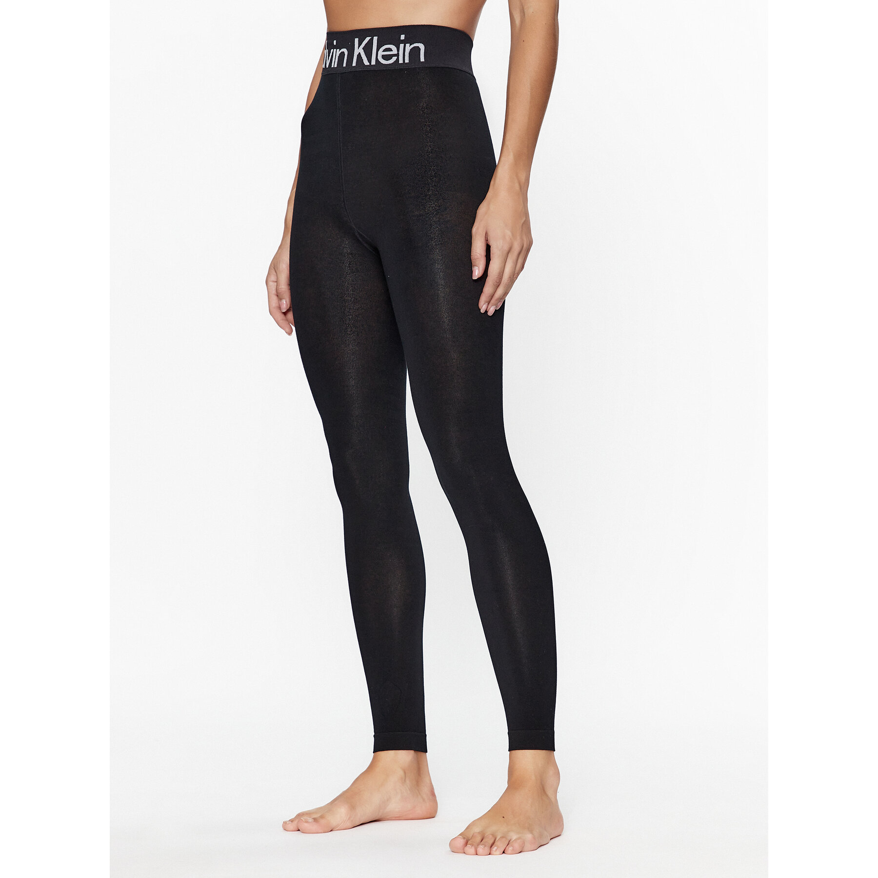 Calvin Klein Legginsy 701226027 Czarny Slim Fit