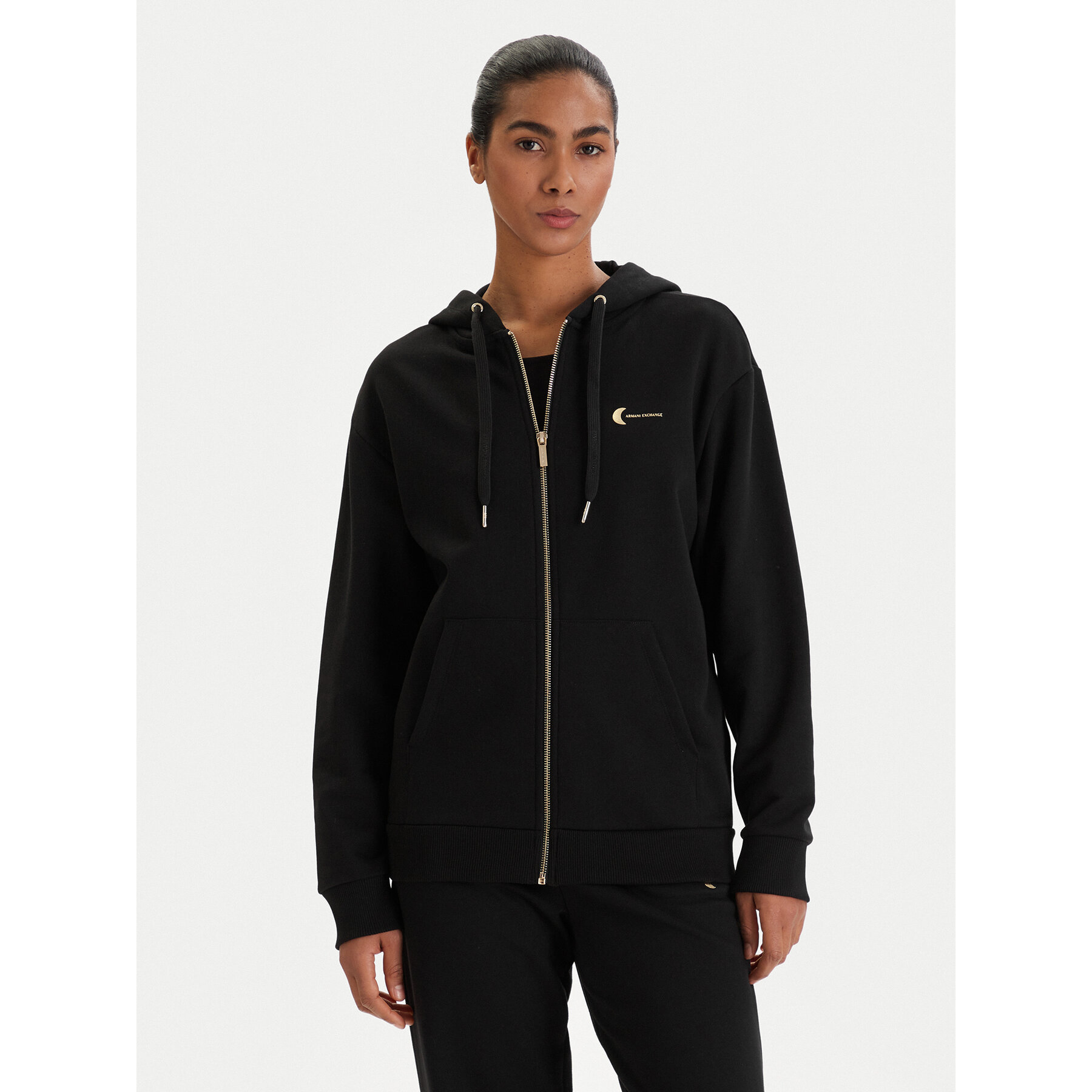 Armani Exchange Bluza XW001847 AF18853 UC001 Czarny Regular Fit