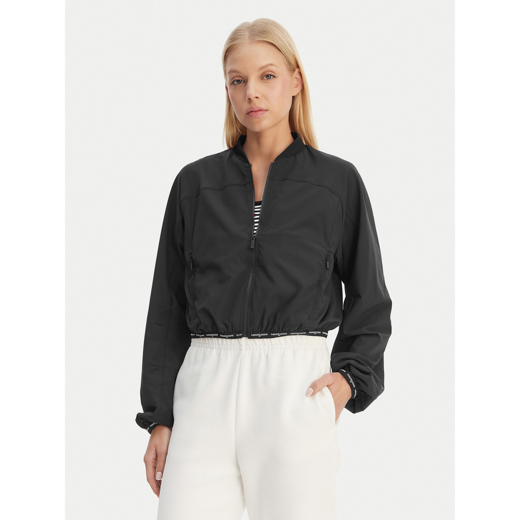 Tommy Jeans Kurtka bomber DW0DW22323 Czarny Regular Fit