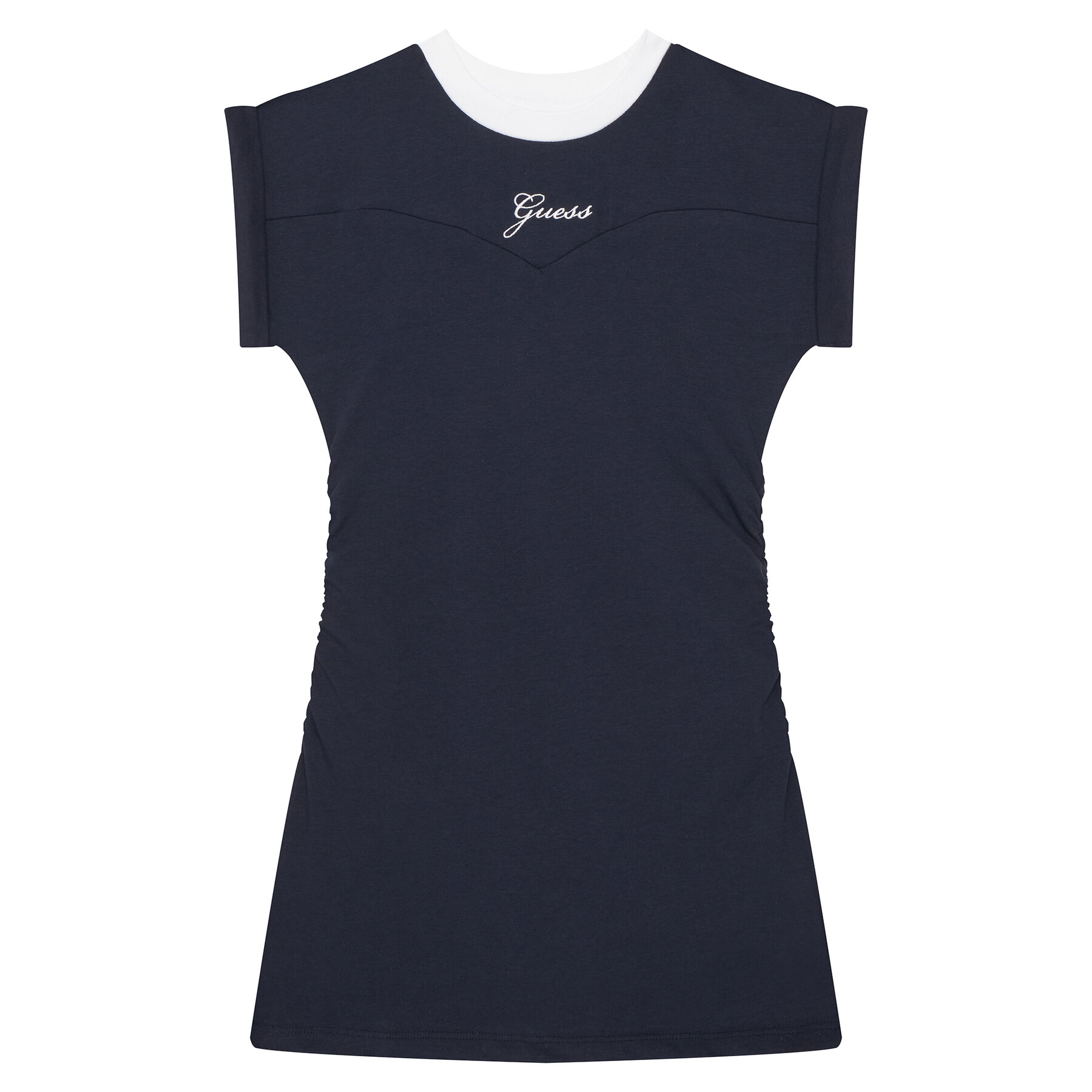 Guess Sukienka codzienna J6GK03 J1314 Granatowy Regular Fit