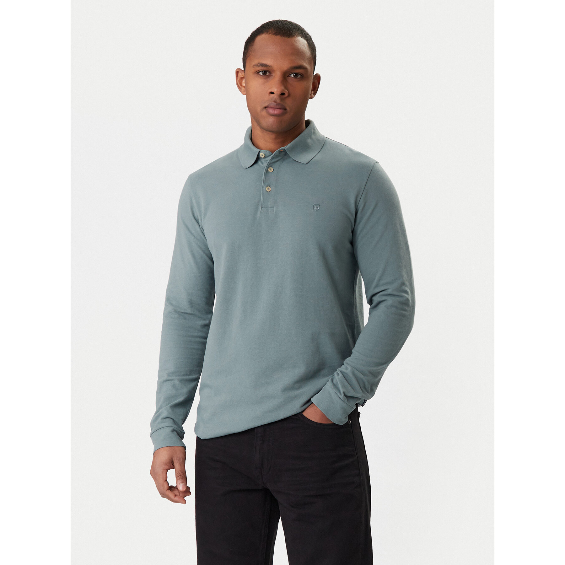 Jack & Jones Polo William 12269034 Niebieski Regular Fit