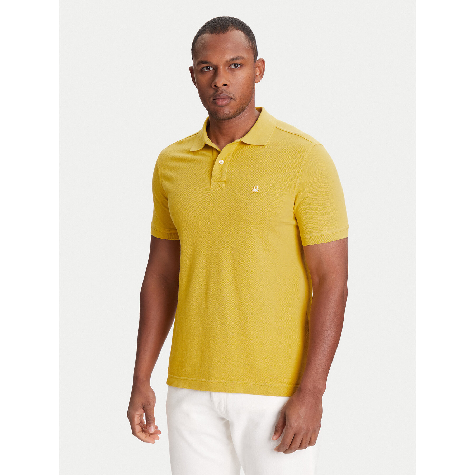 United Colors Of Benetton Polo 3089J3179 Żółty Regular Fit