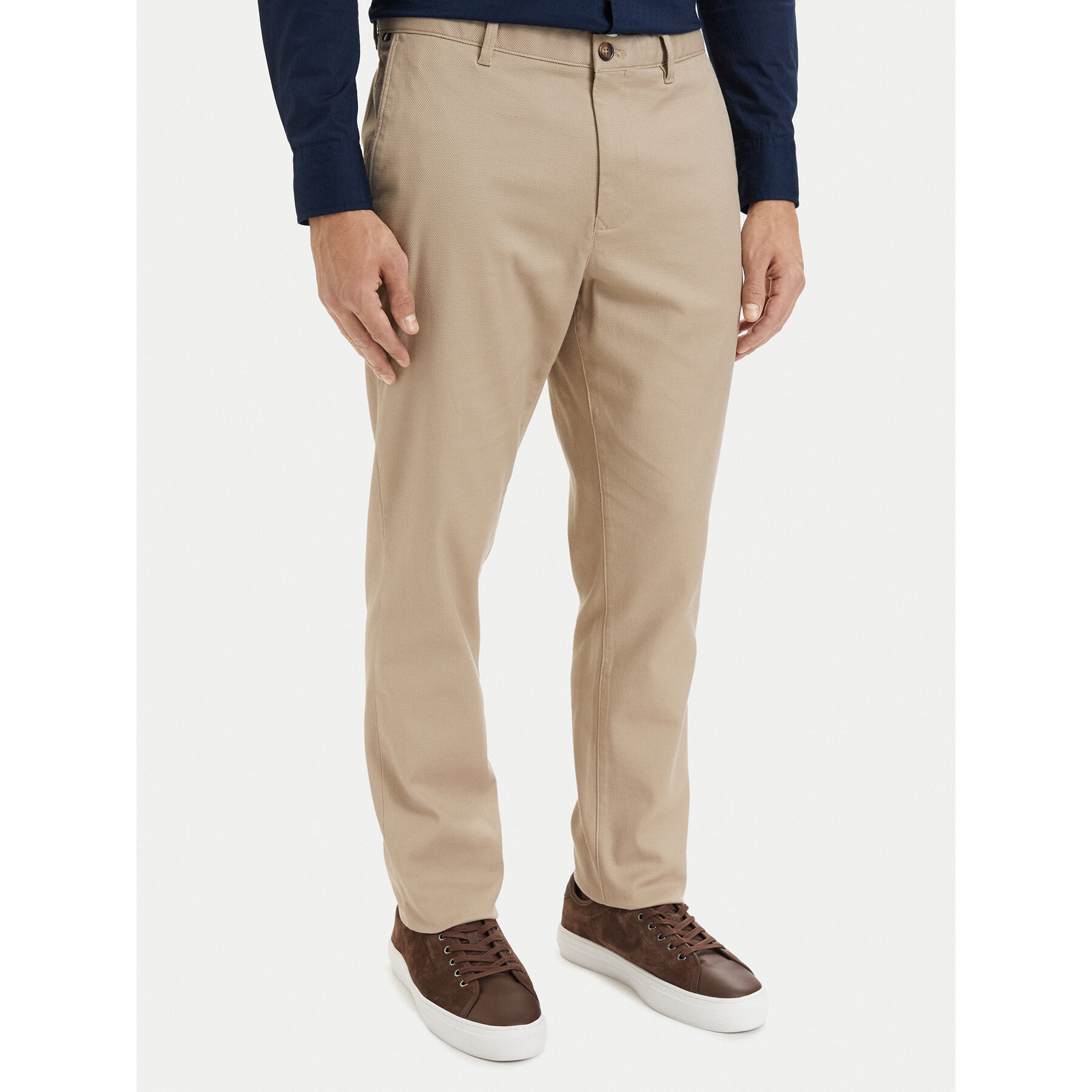 Tommy Hilfiger Chinosy Denton MW0MW43151 Beżowy Regular Fit