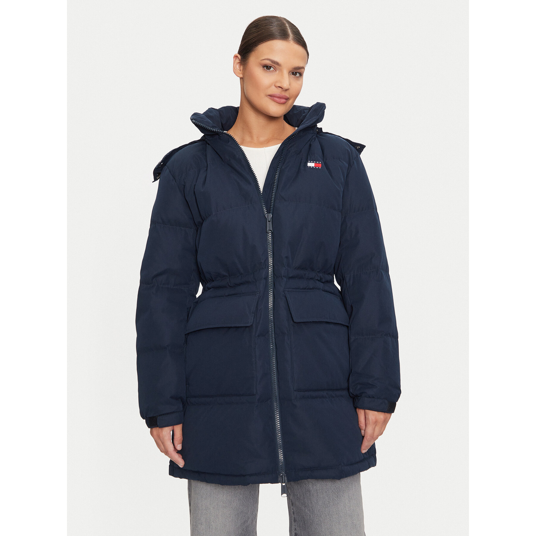 Tommy Jeans Kurtka puchowa Alaska DW0DW18821 Granatowy Regular Fit