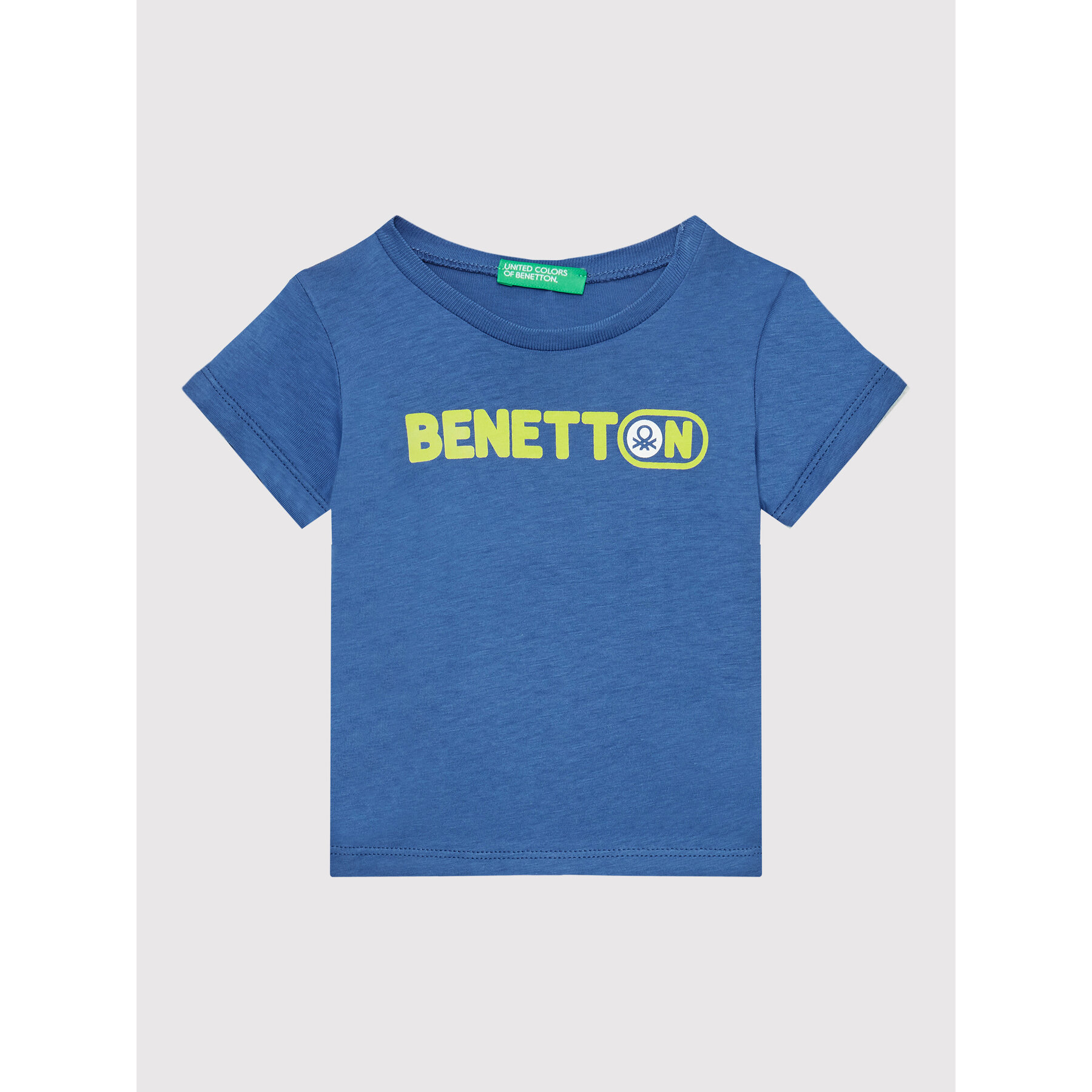 United Colors Of Benetton T-Shirt 3I1XG102N Niebieski Regular Fit