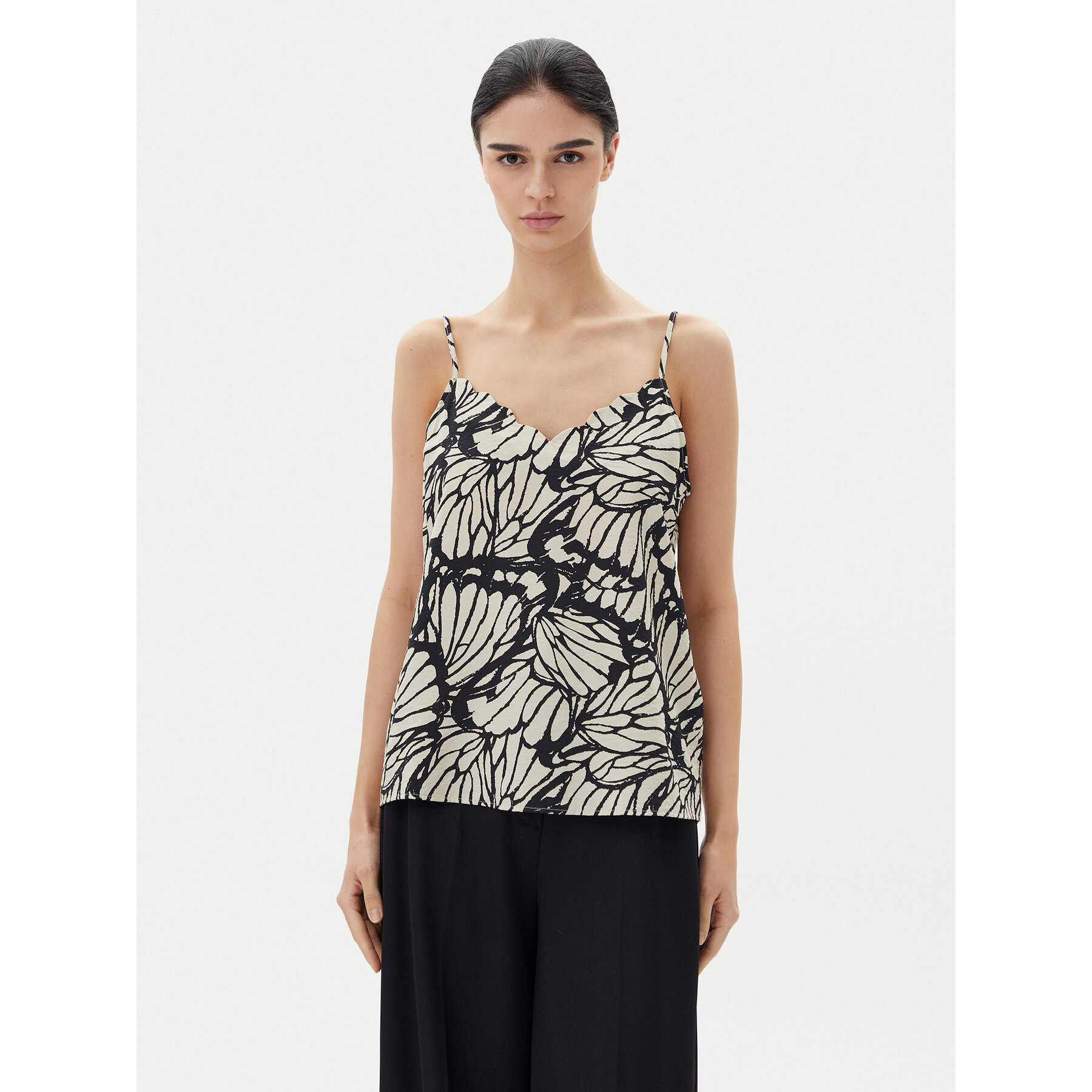JDY Top Troya 15347220 Beżowy Regular Fit