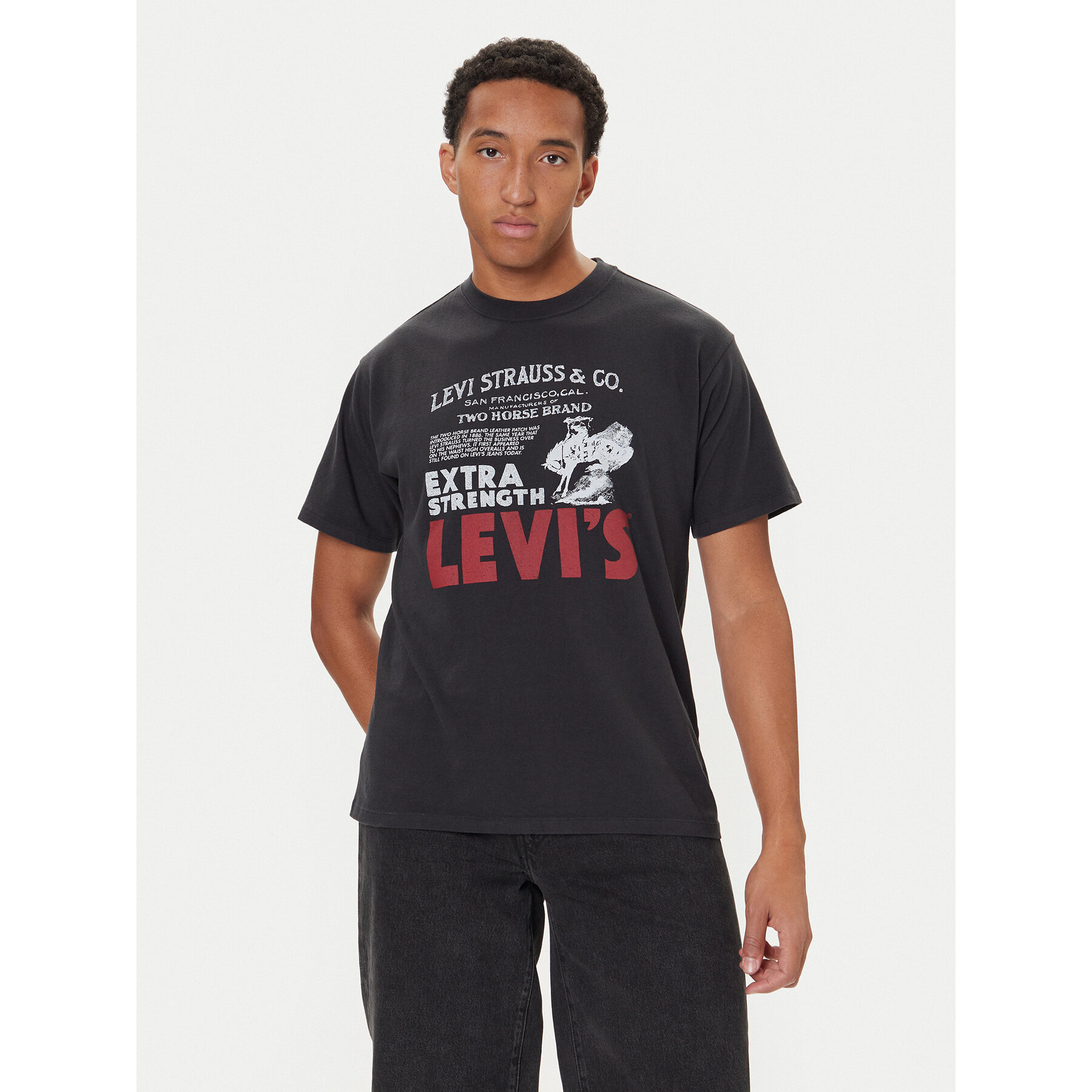 Levi's® T-Shirt 87373-0224 Czarny Relaxed Fit