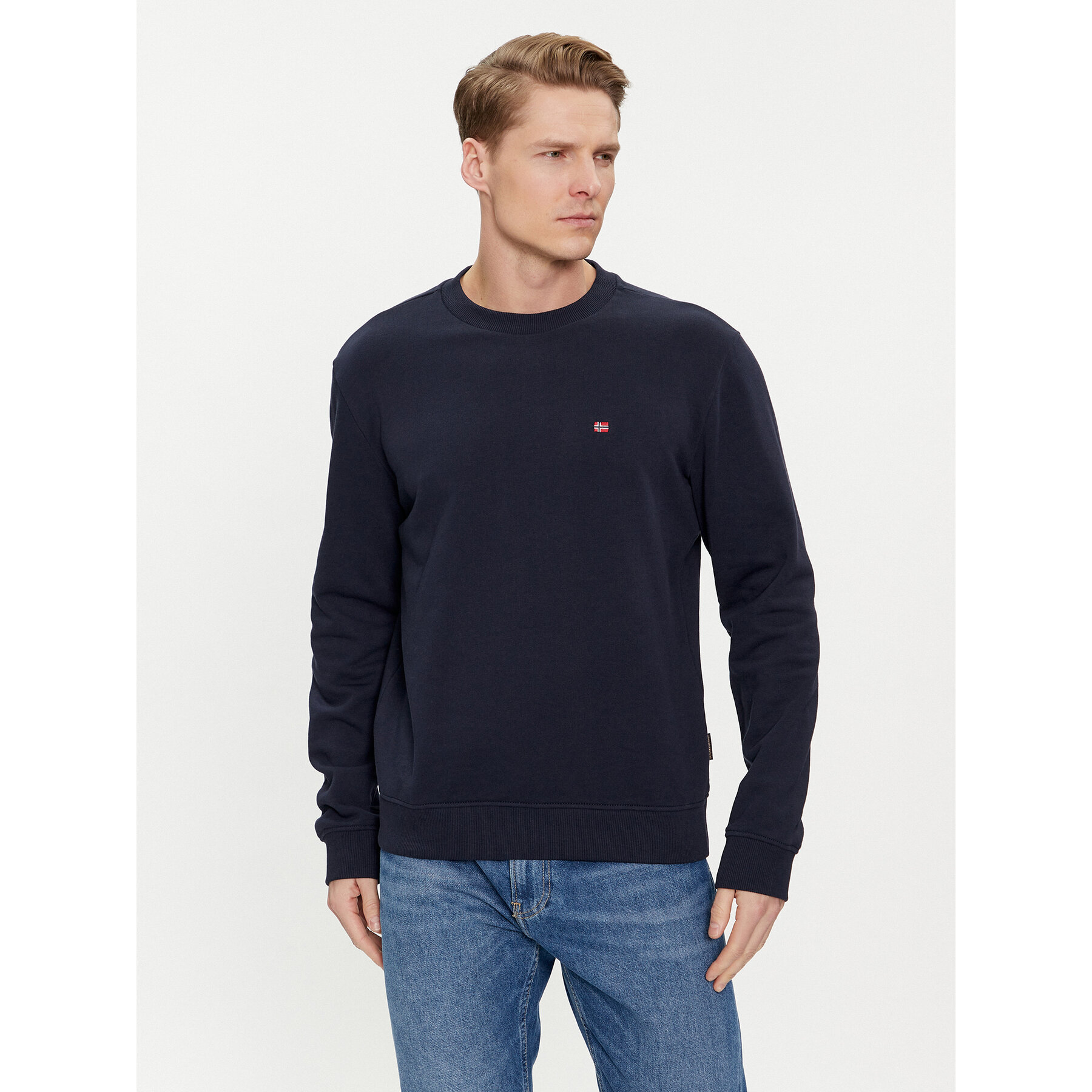 Napapijri Bluza Balis NP0A4H89 Granatowy Regular Fit