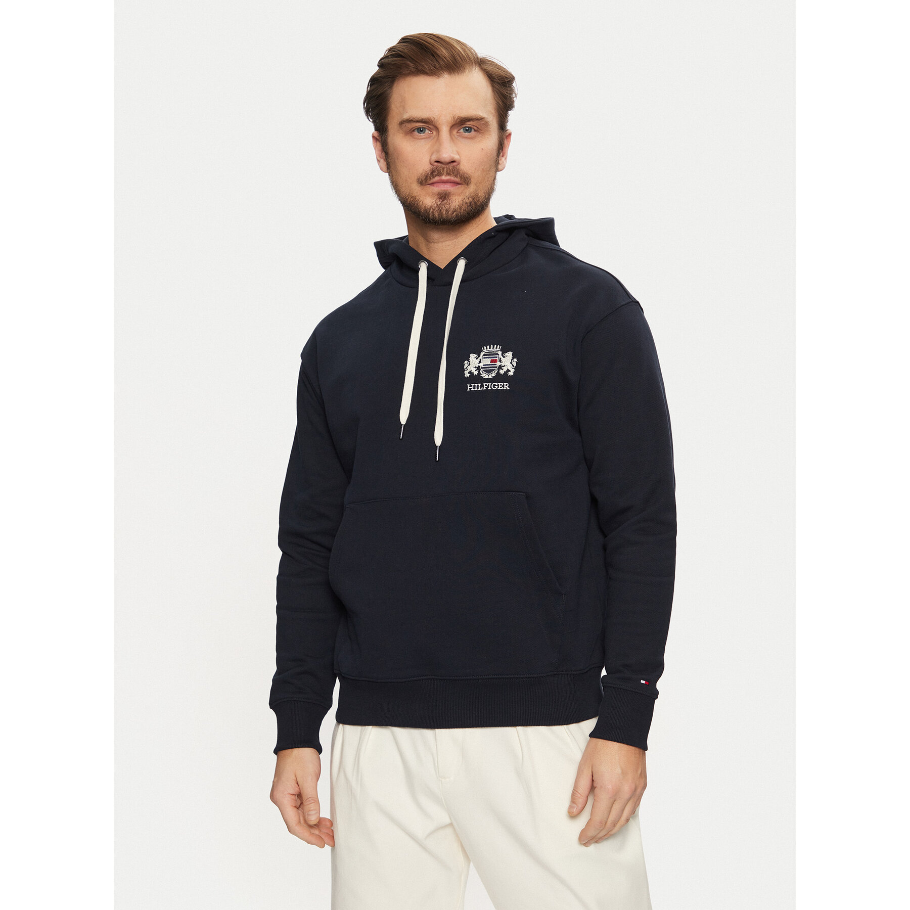 Tommy Hilfiger Bluza MW0MW37462 Granatowy Regular Fit