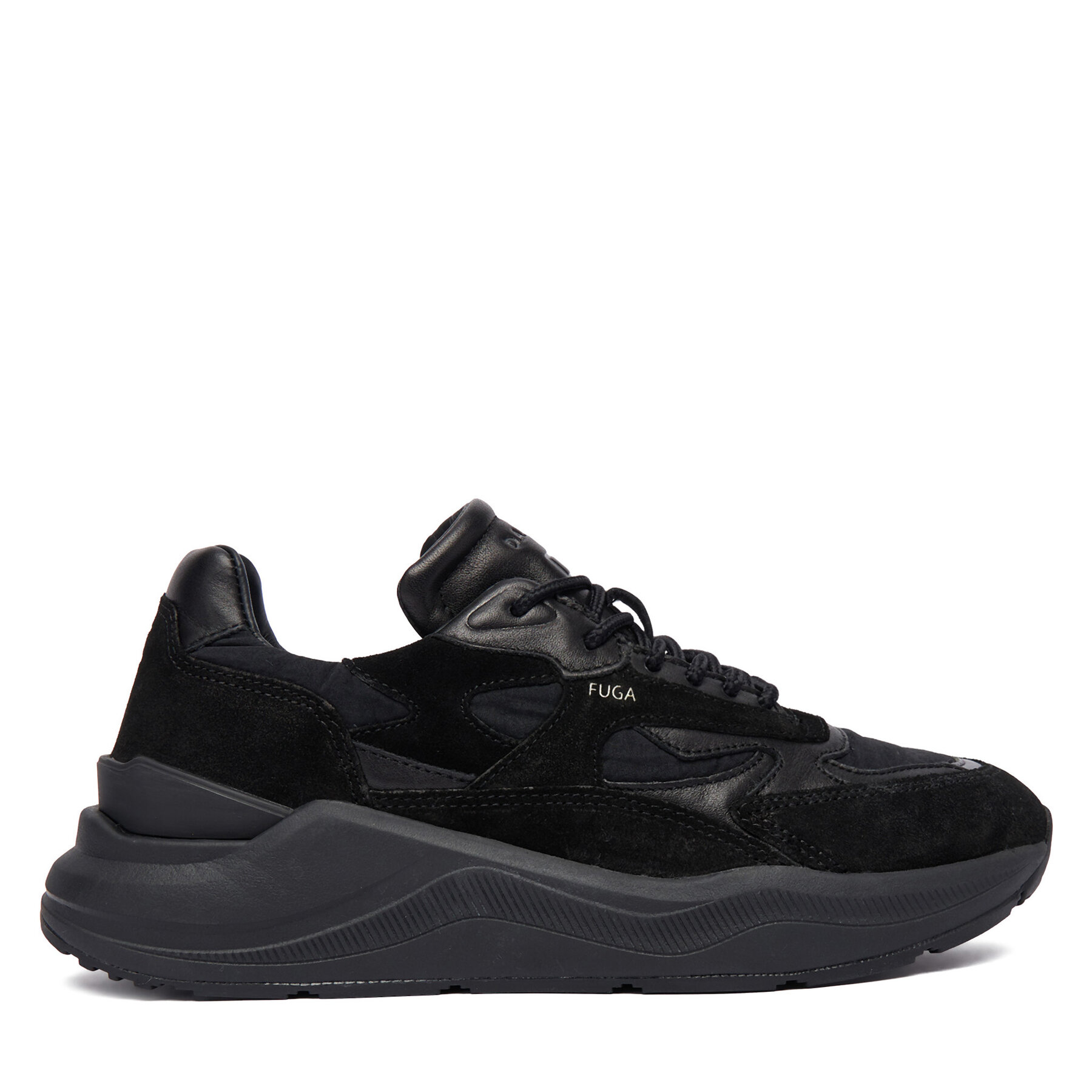 D.A.T.E. Sneakersy Fuga Shiny W431-FG-SH Czarny