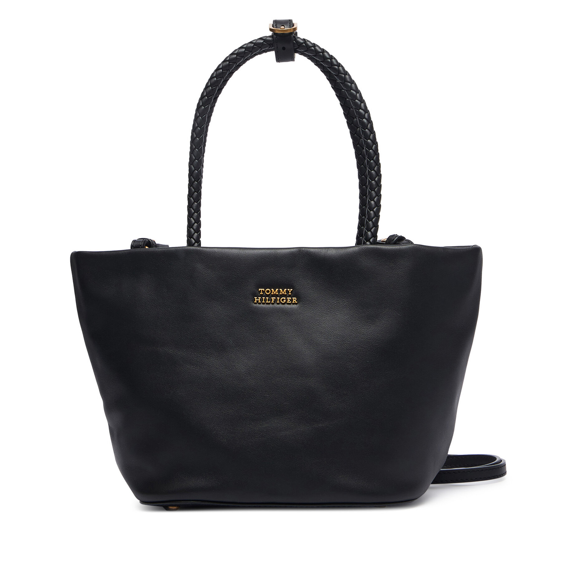 Tommy Hilfiger Torebka Th Marina Bucket Leather AW0AW18739 Czarny