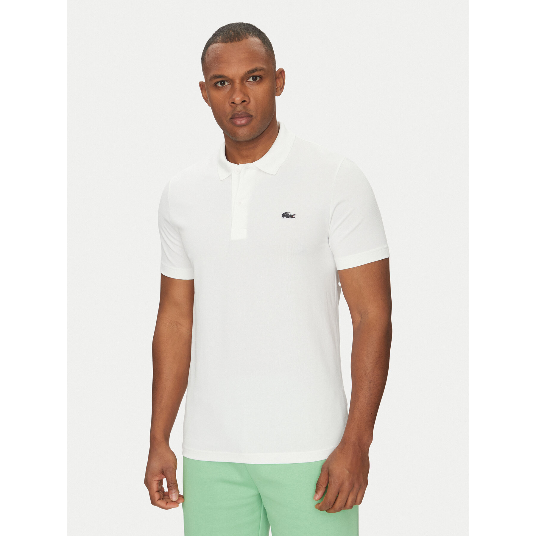 Lacoste Polo DH5522 Biały Regular Fit