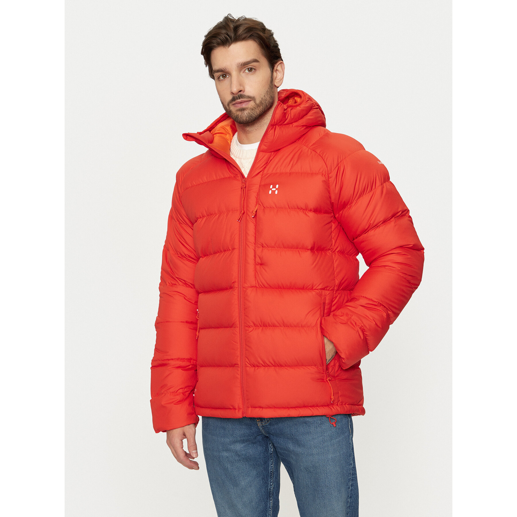 Haglöfs Kurtka puchowa Rosson 607460 Czerwony Relaxed Fit