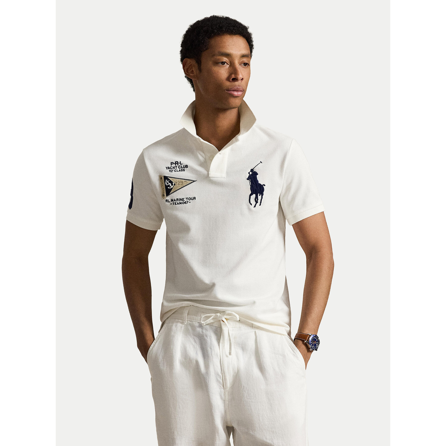 Polo Ralph Lauren Polo 710B21921003 Biały Regular Fit