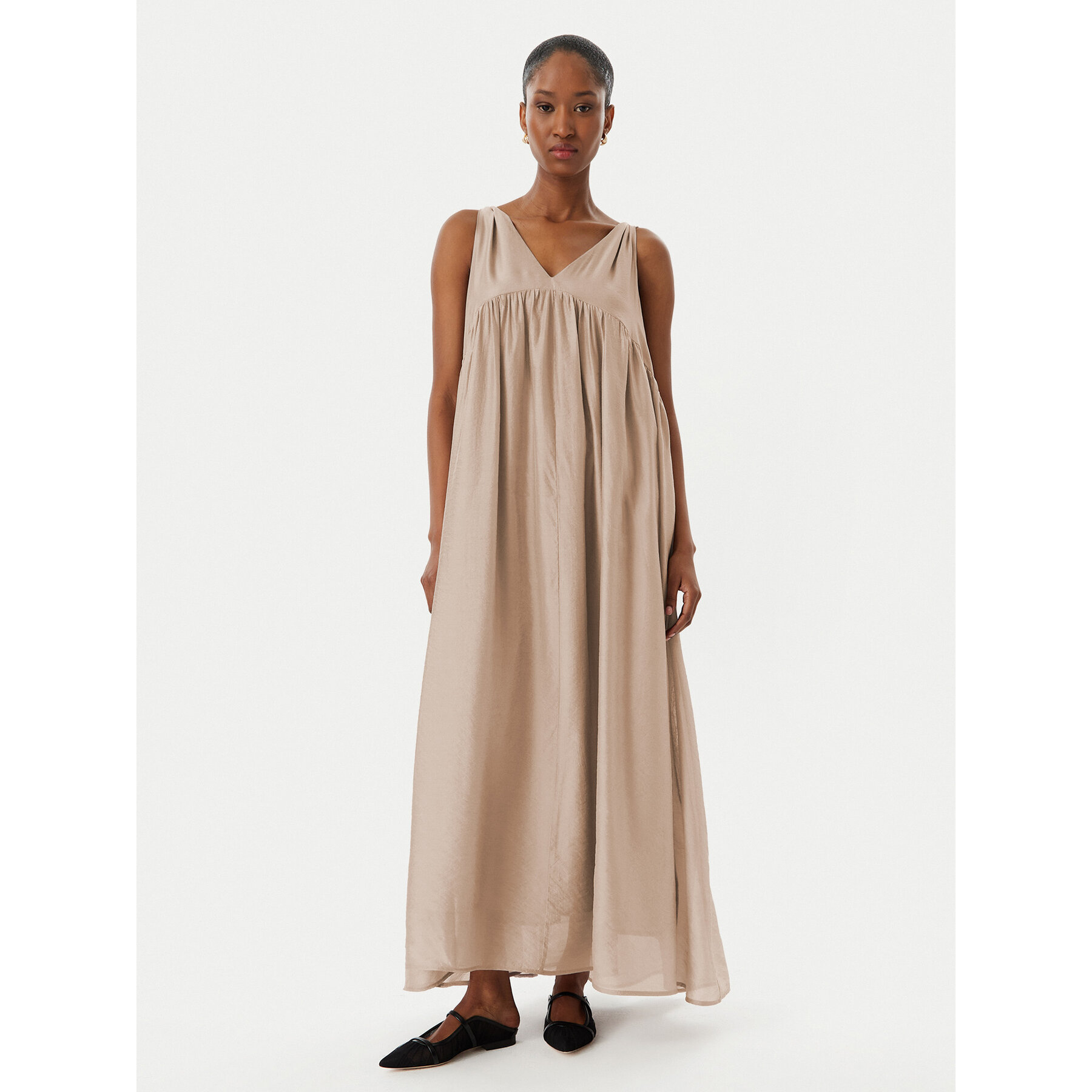 Eleh Sukienka letnia SS260270 Szary Relaxed Fit