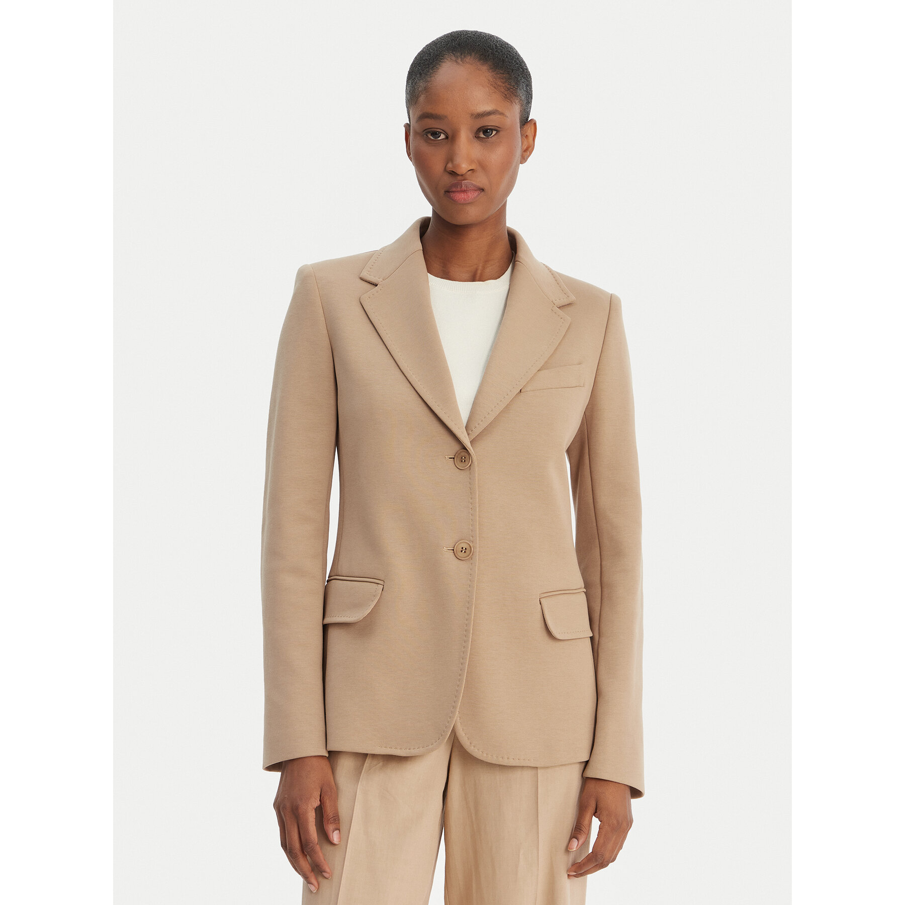 Weekend Max Mara Marynarka Ginnasta 2615911011 Beżowy Slim Fit