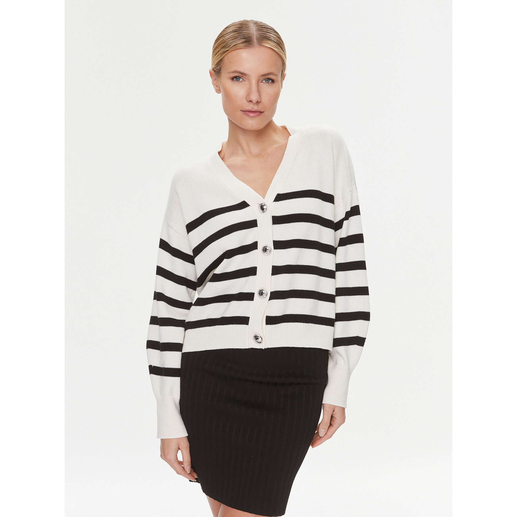 Guess Kardigan W4RR56 Z37L1 Écru Regular Fit