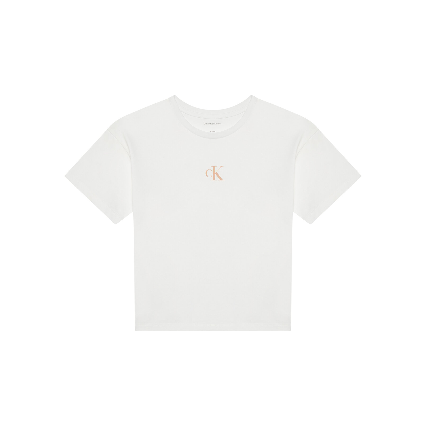 Calvin Klein Jeans T-Shirt IG0IG02136 Biały Boxy Fit