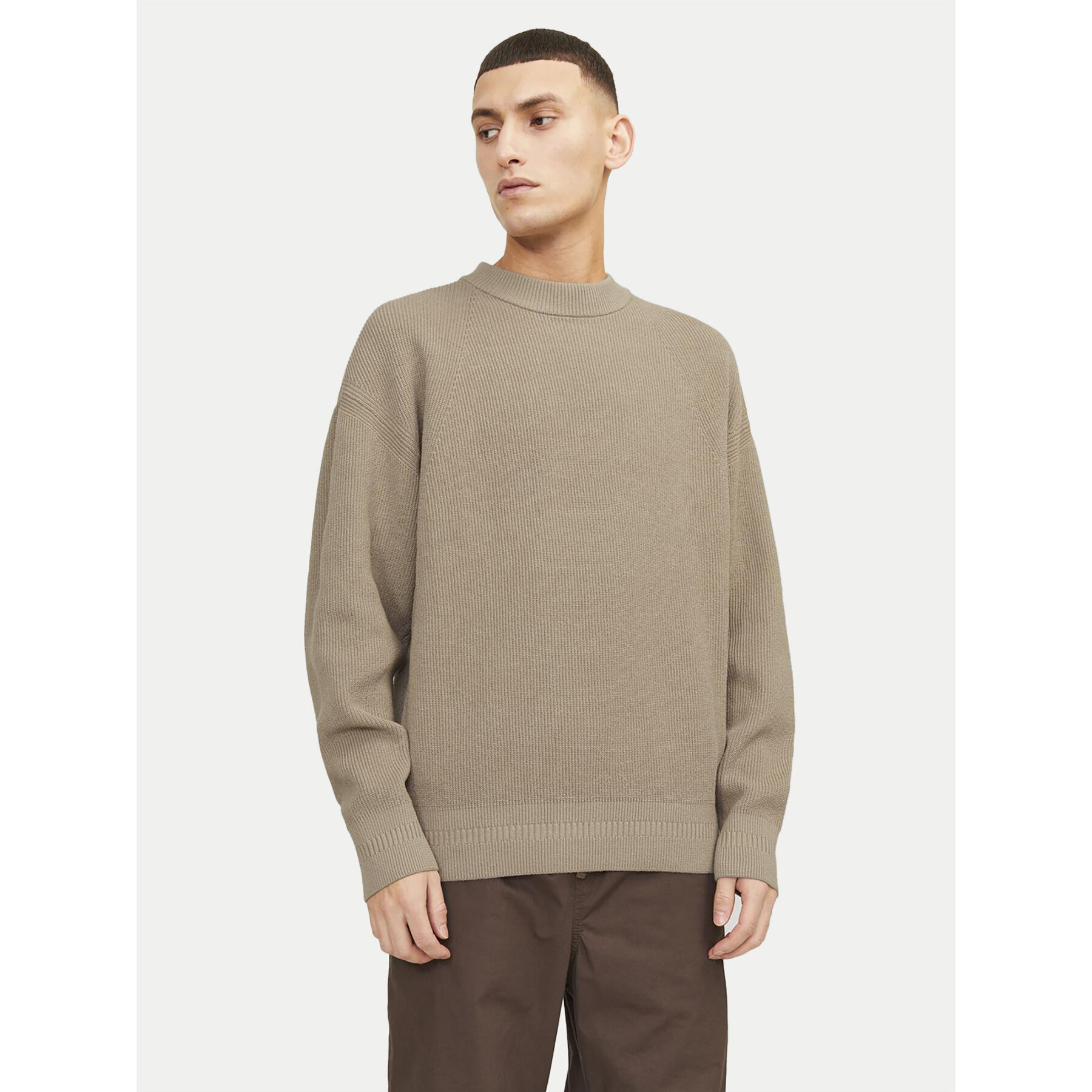 Jack & Jones Sweter 12260041 Beżowy Relaxed Fit