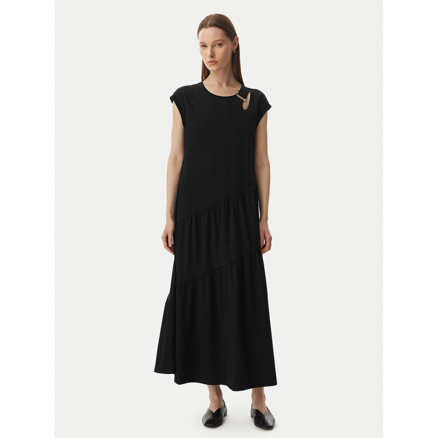 Liu Jo Sport Sukienka codzienna TA6237 J3855 Czarny Relaxed Fit