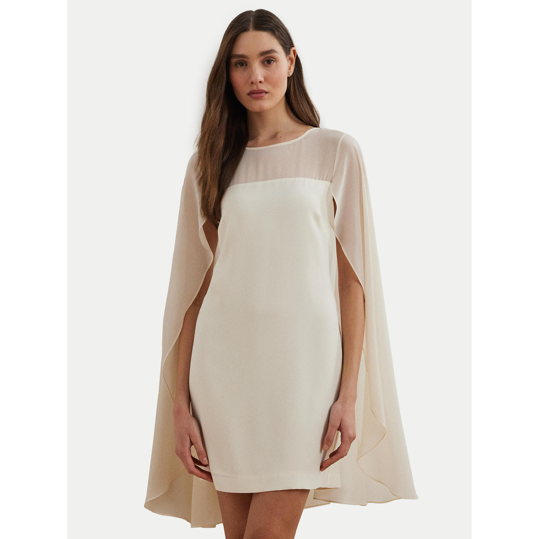 LAUREN RALPH LAUREN Sukienka koktajlowa 253963771001 Écru Regular Fit