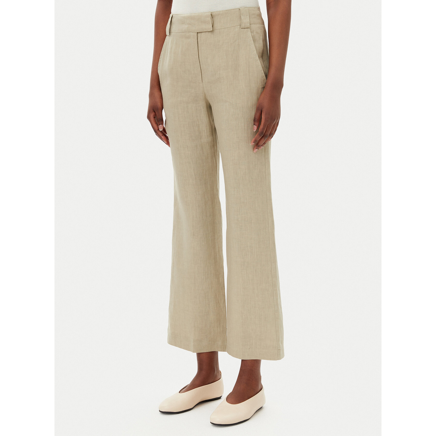 Marella Spodnie materiałowe Falco 2513131052200 Khaki Regular Fit