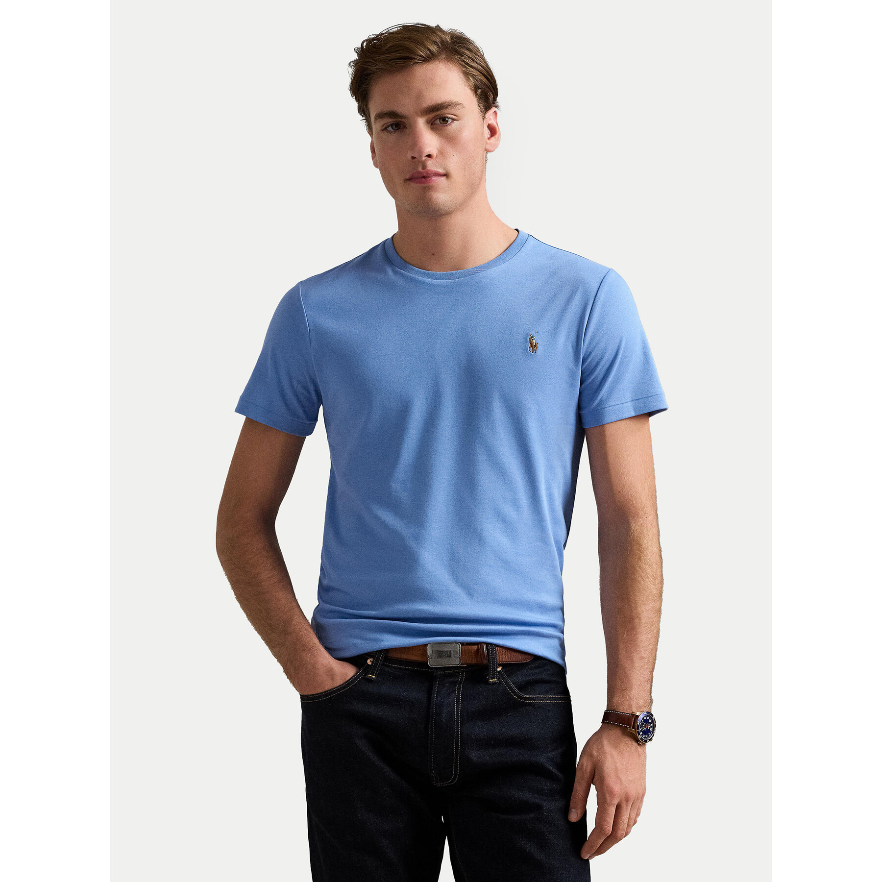 Polo Ralph Lauren T-Shirt 710740727086 Niebieski Slim Fit