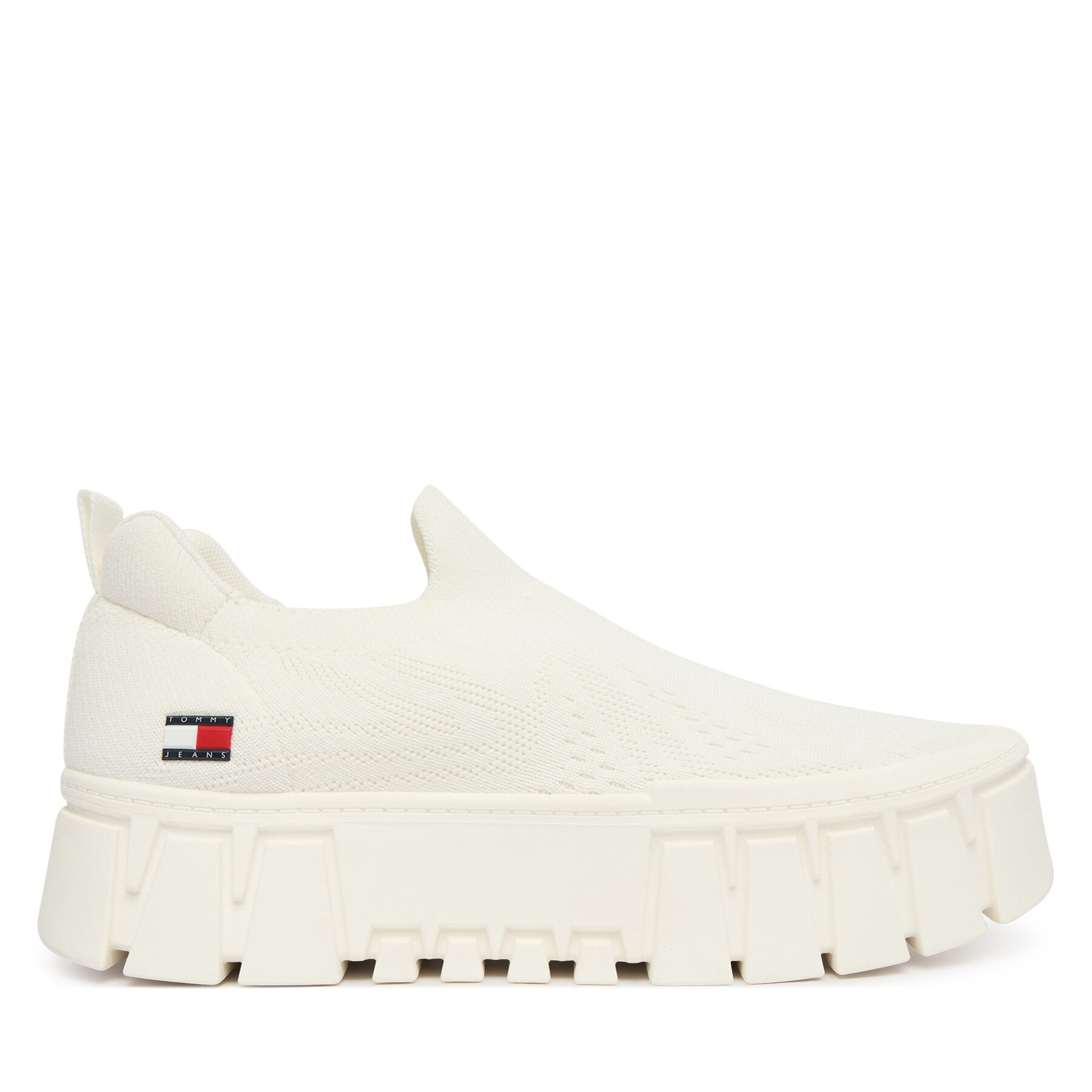 Tommy Jeans Sneakersy Tjw Chunky Knit Sneaker EN0EN03014 Biały