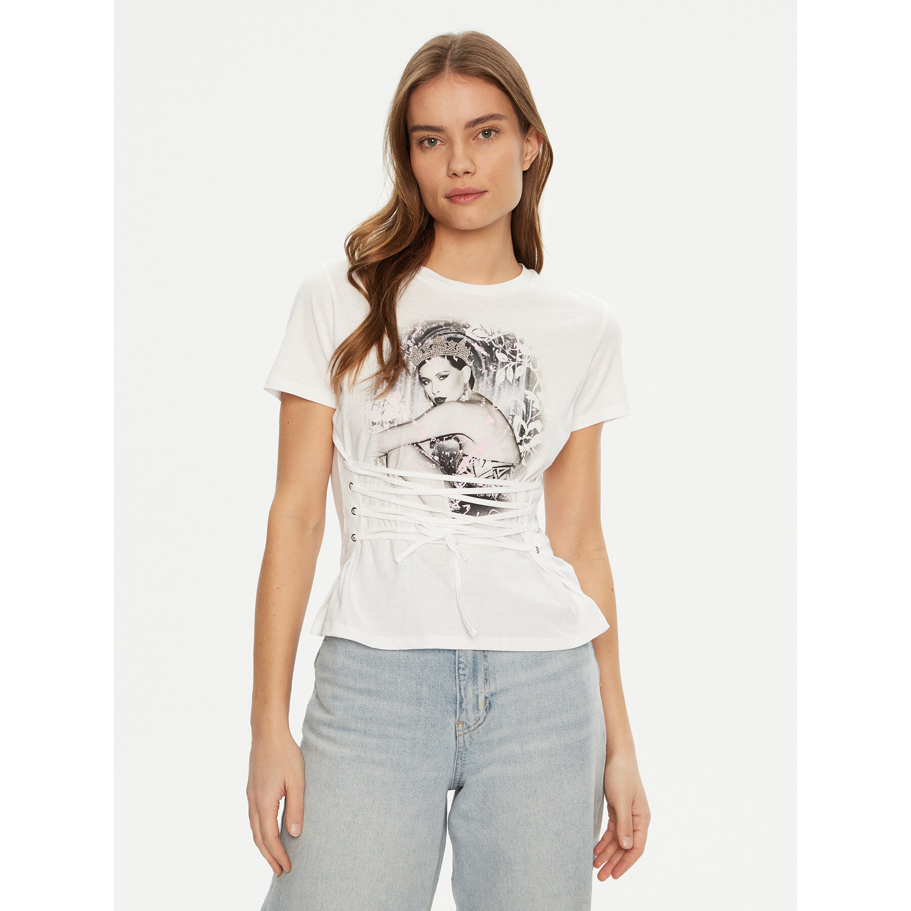 Guess T-Shirt W5RI32 K9RM1 Biały Regular Fit