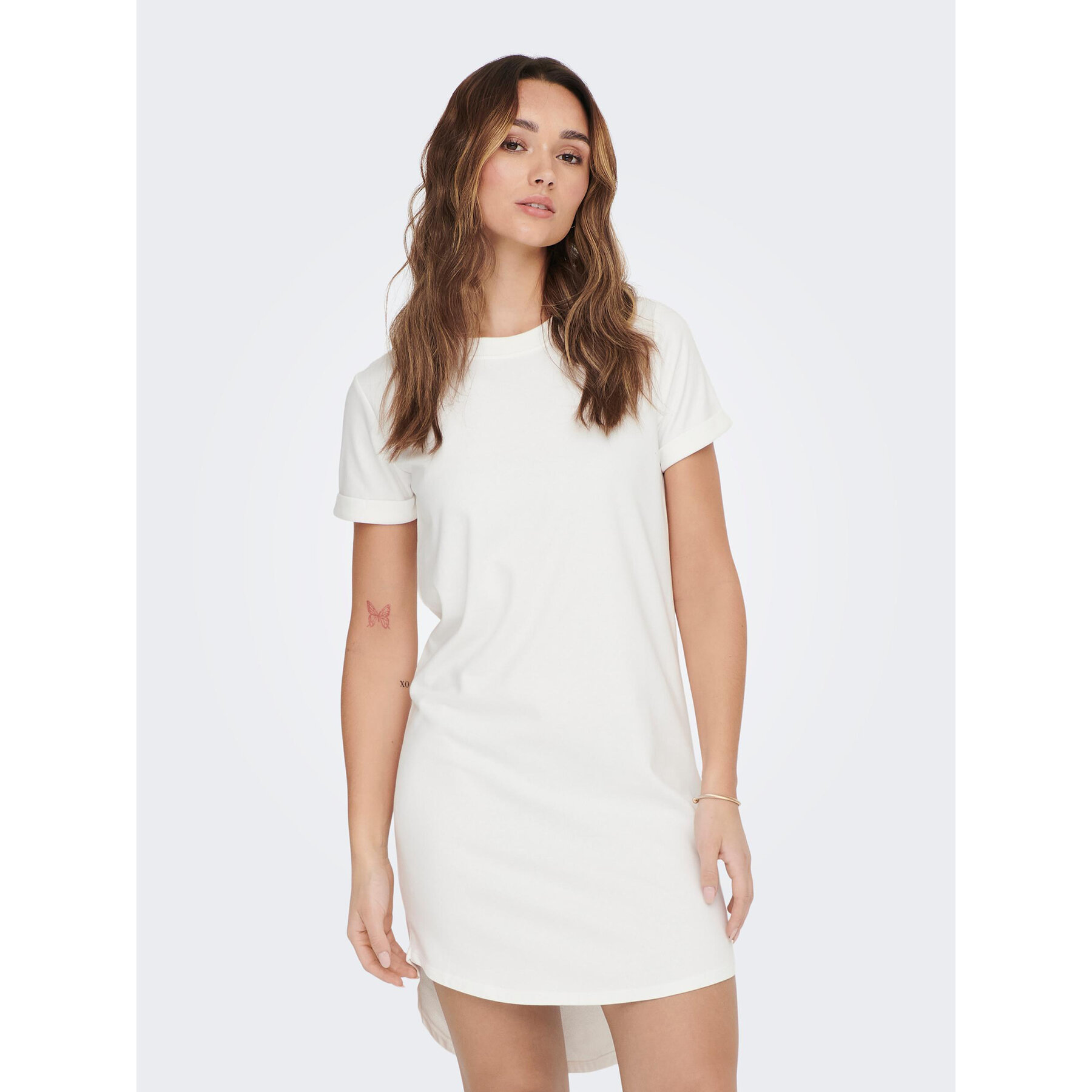 JDY Sukienka codzienna Ivy 15174793 Biały Regular Fit