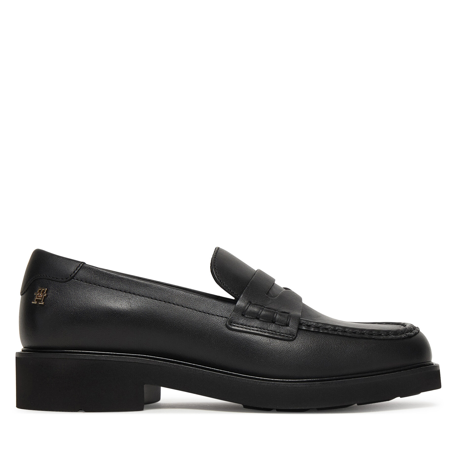 Tommy Hilfiger Loafersy Elettra Penny Leather FW0FW09360 Czarny