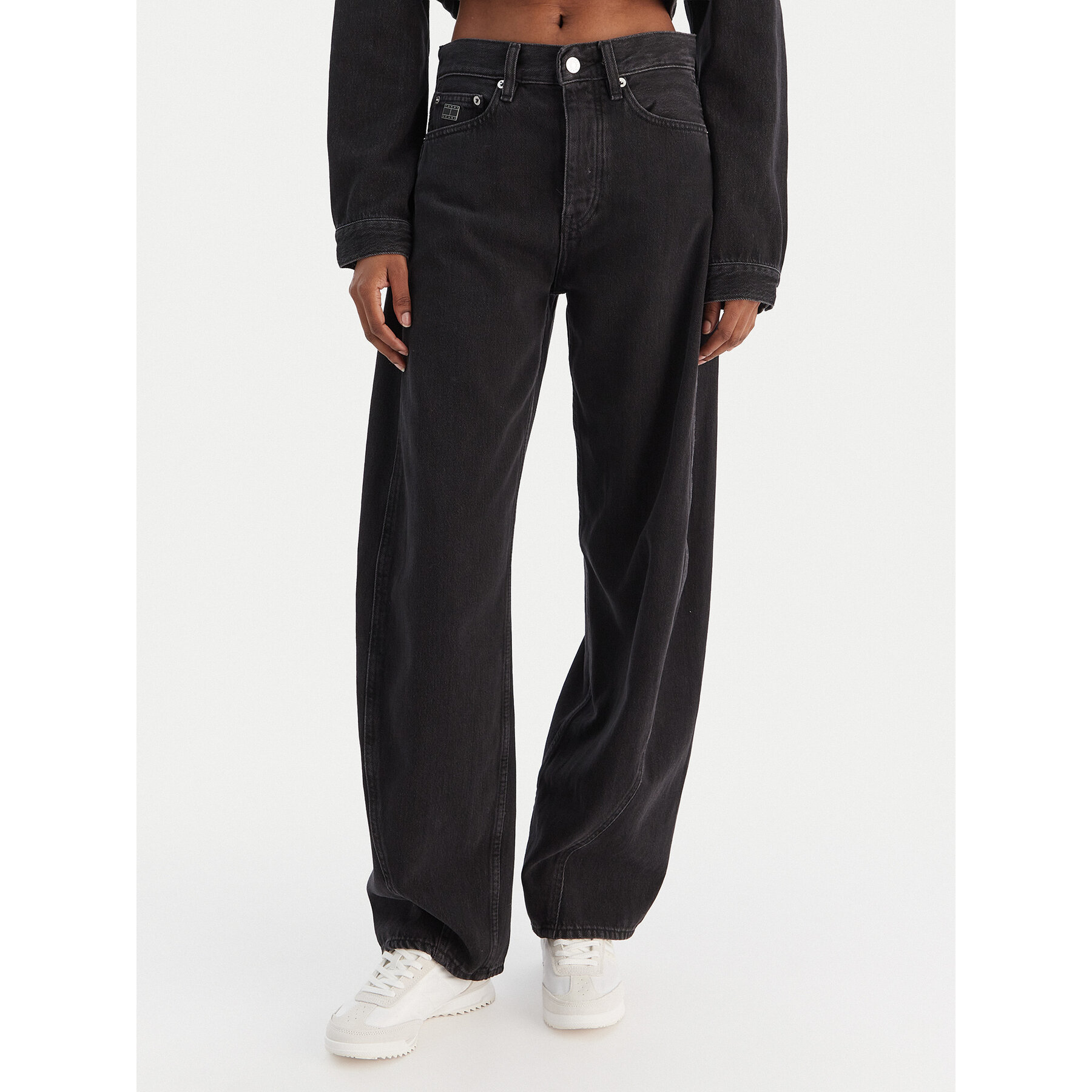 Tommy Jeans Jeansy DW0DW22522 Czarny Barrel Fit