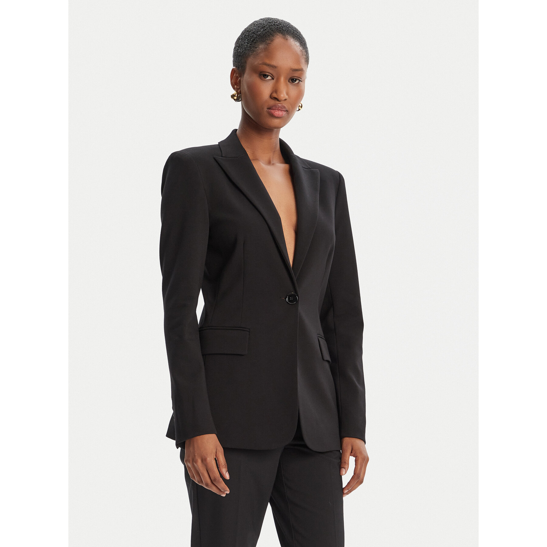 PINKO Marynarka 104903 A24C Czarny Regular Fit