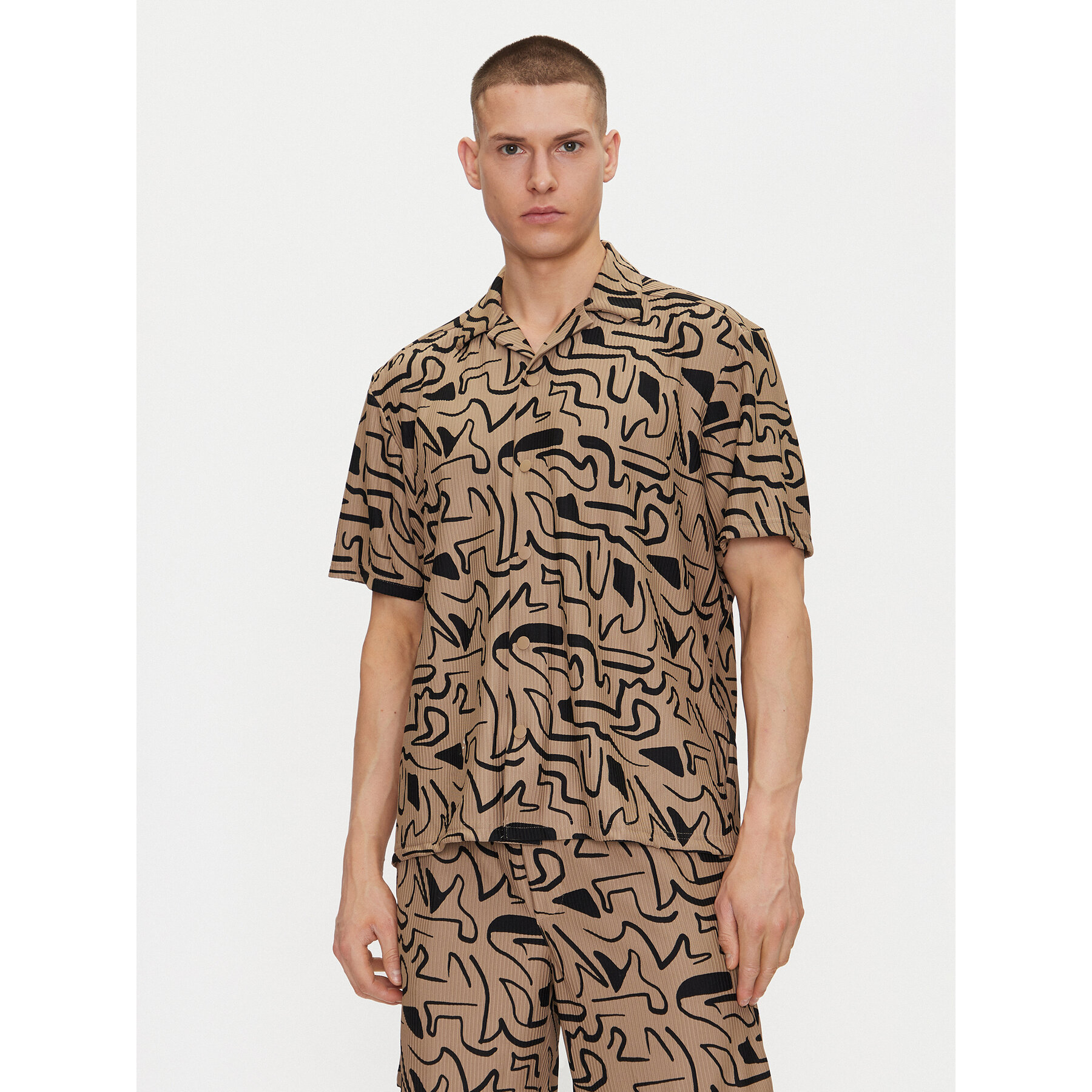 Only & Sons Koszula Kari 22033511 Beżowy Relaxed Fit