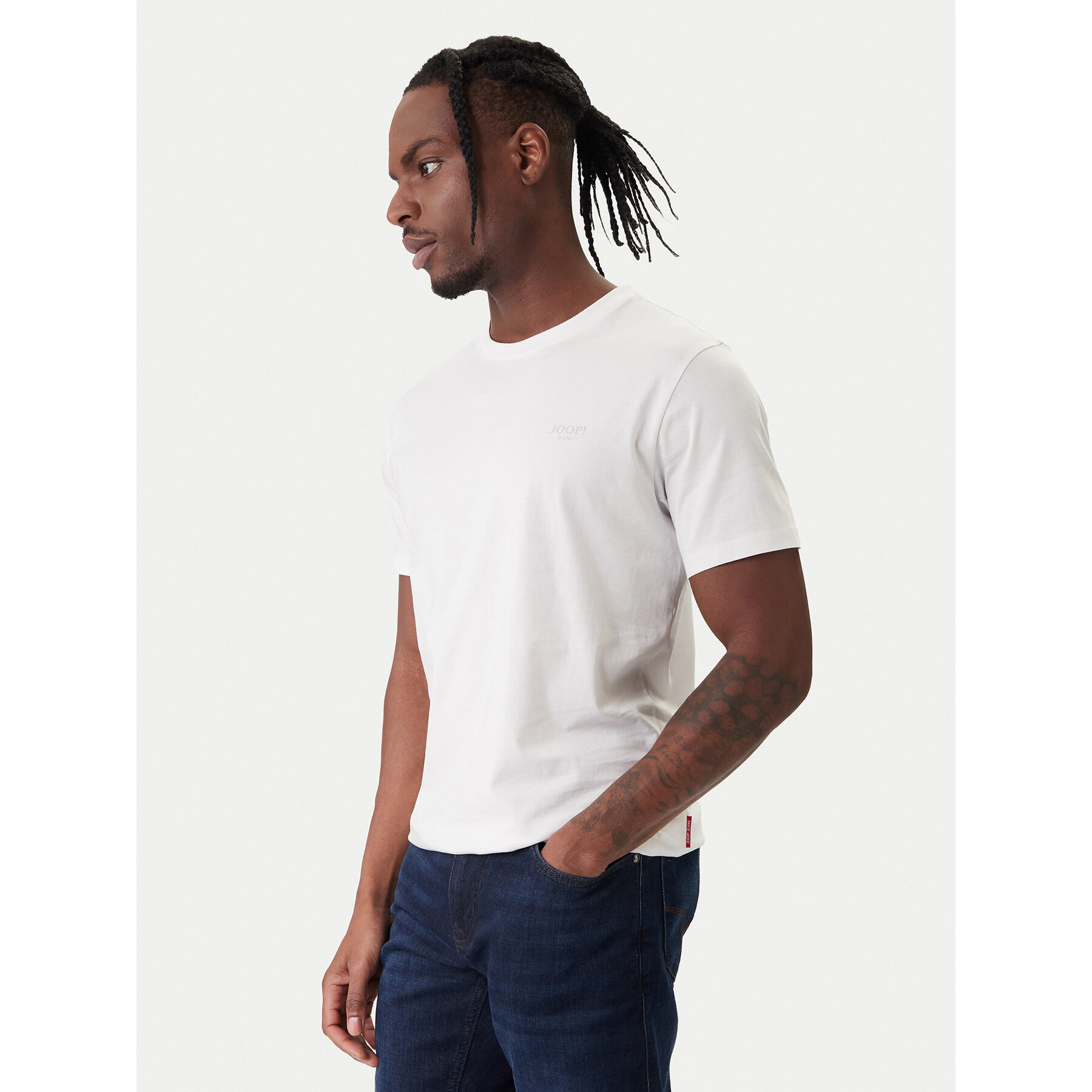 JOOP! Jeans T-Shirt 32Alphis 10011152 30045926 Écru Modern Fit