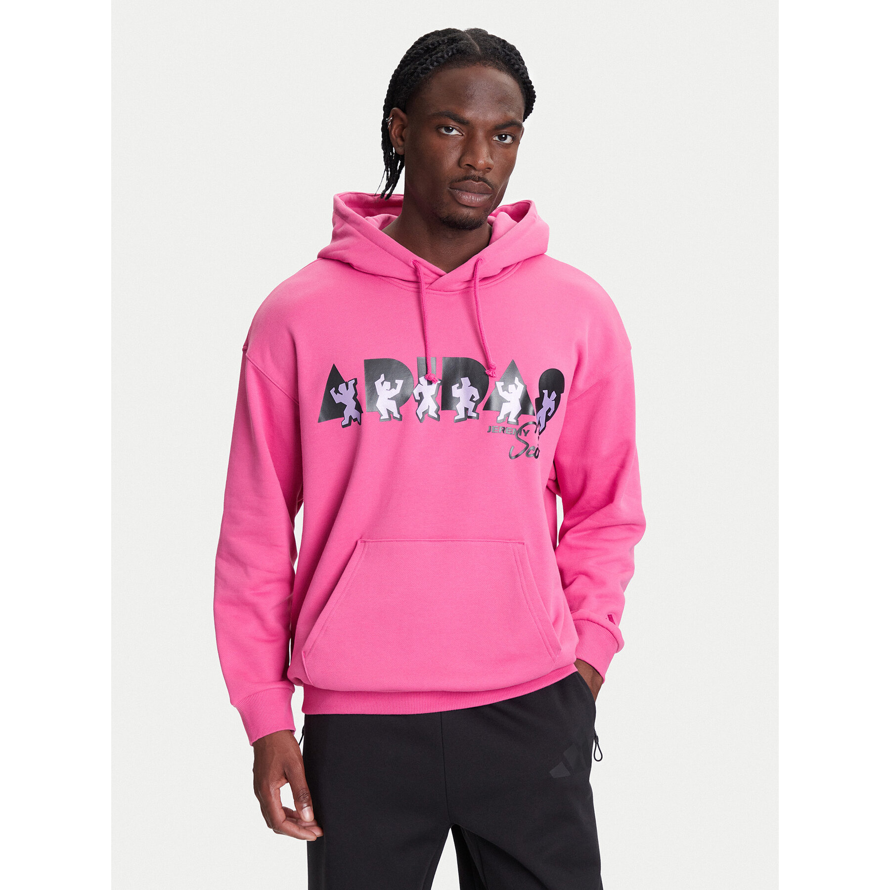 adidas Bluza Jeremy Scott Pride JL7625 Różowy Oversize