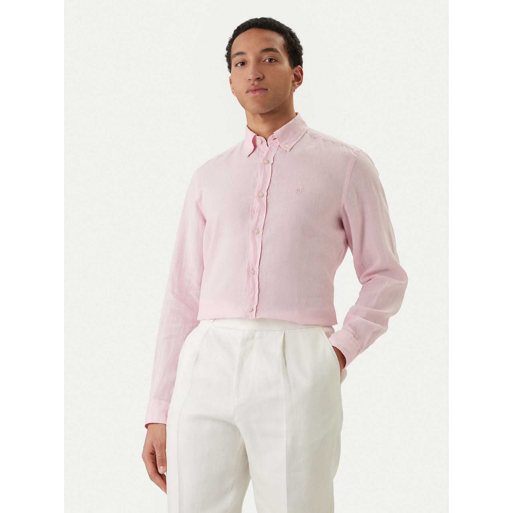 BOSS Koszula H-Liam 50556077 Różowy Regular Fit
