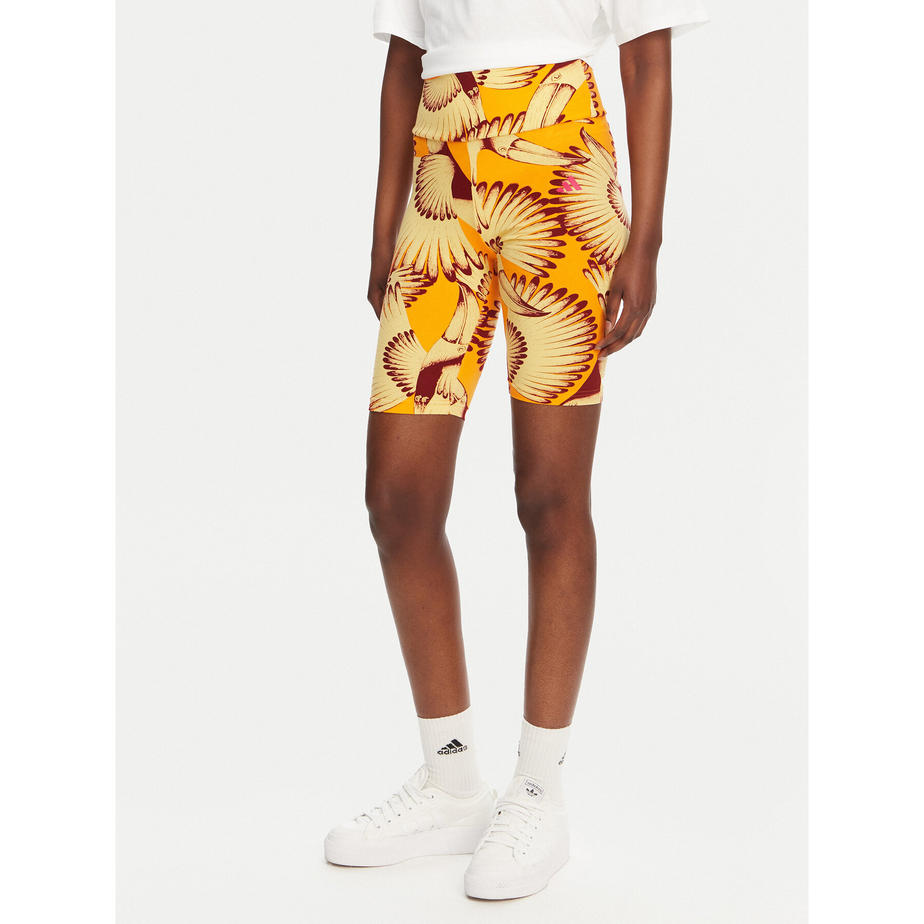 adidas Kolarki FARM JD6287 Żółty Slim Fit