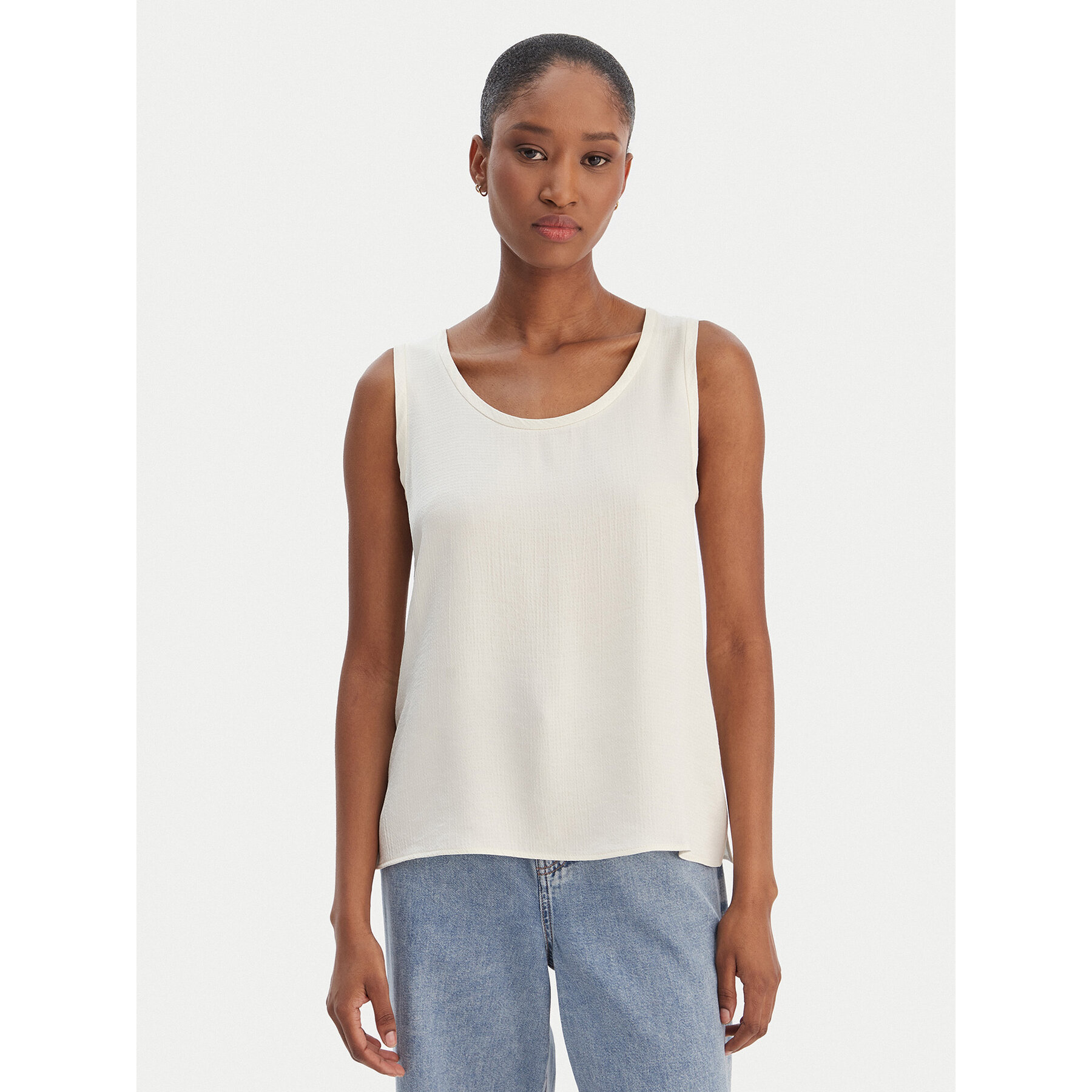 Marella Bluzka Nembi 2615161011 Écru Regular Fit