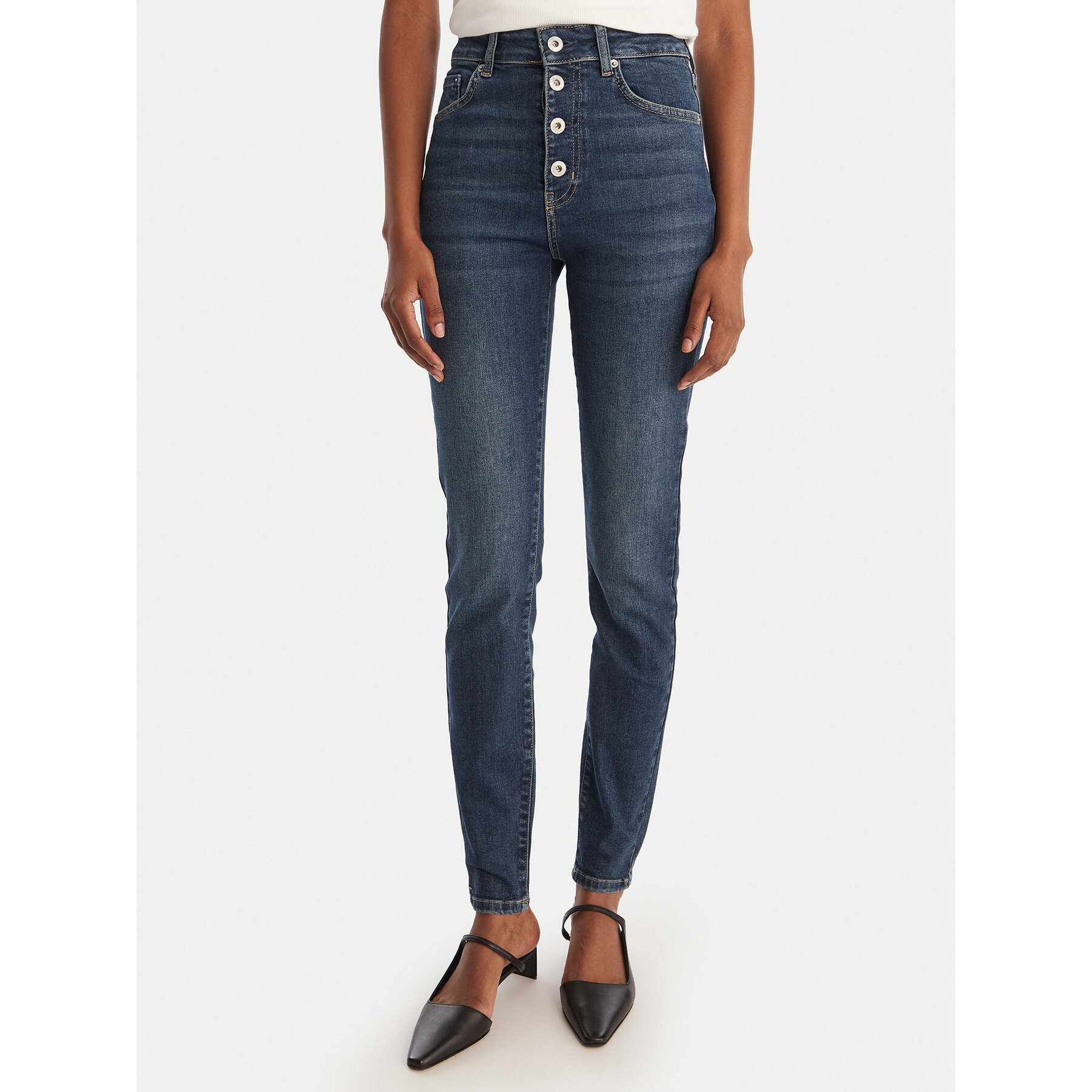 Karl Lagerfeld Jeans Jeansy B1W10033 Granatowy Skinny Fit