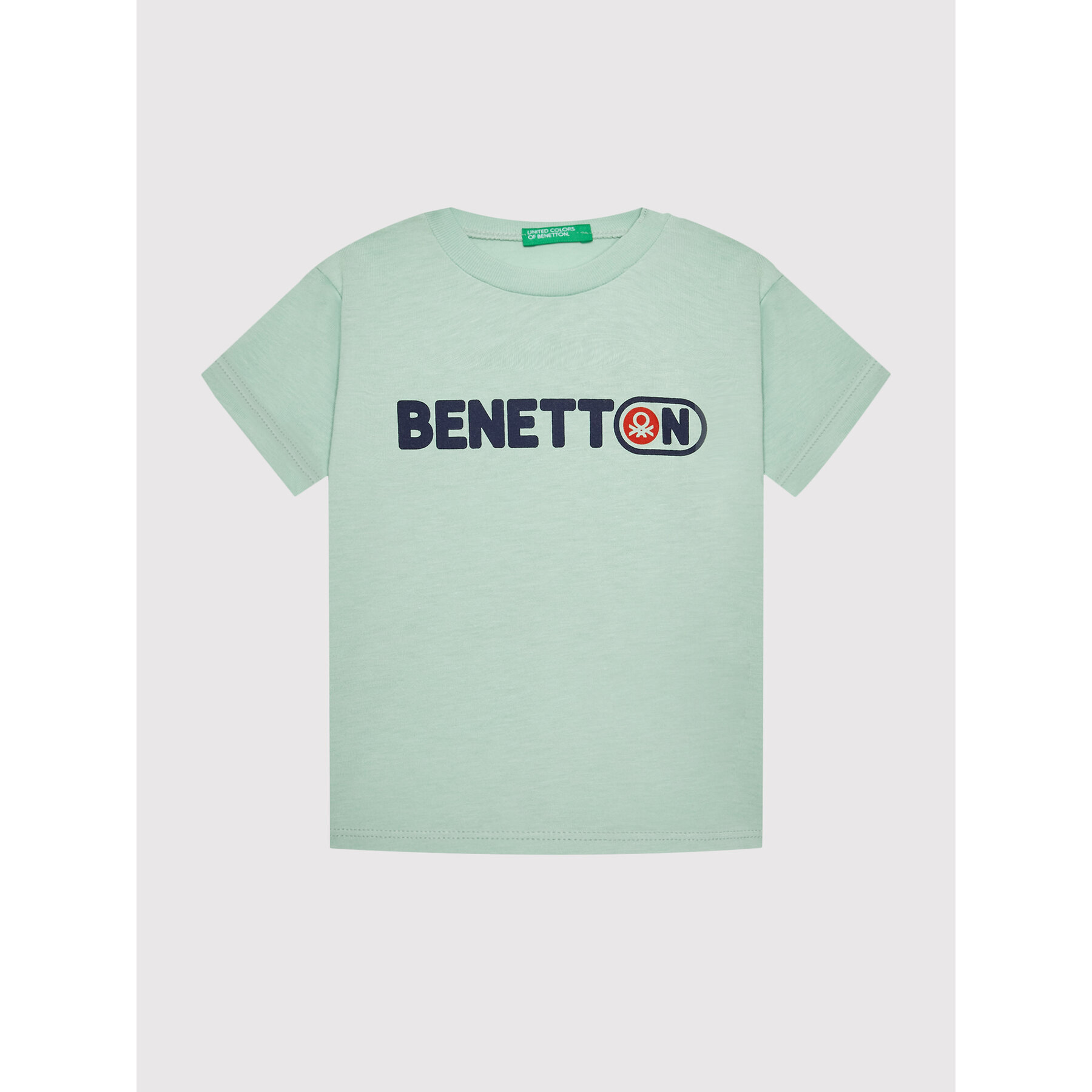 United Colors Of Benetton T-Shirt 3I1XG102N Zielony Regular Fit