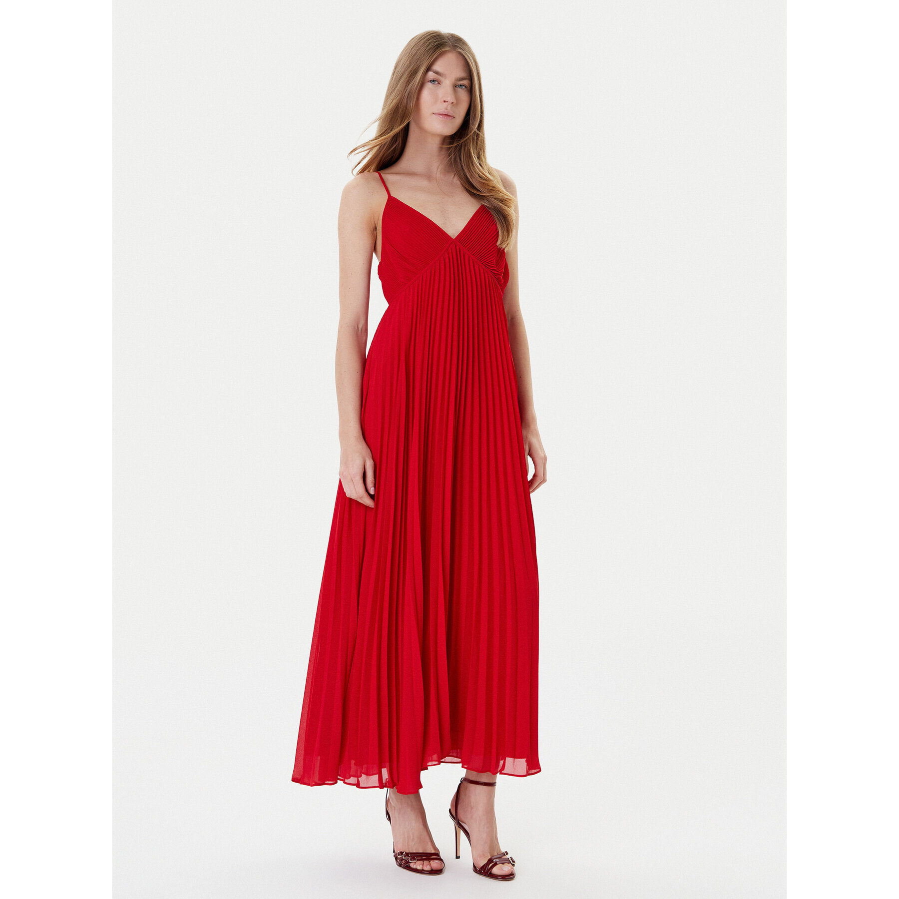 MICHAEL Michael Kors Sukienka koktajlowa MT583407R3 Czerwony Regular Fit
