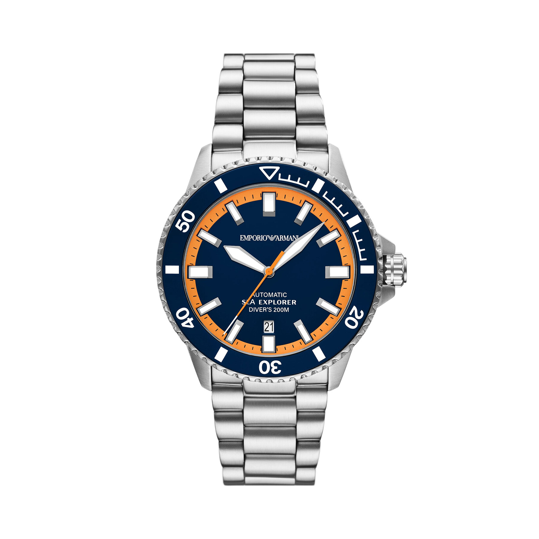 Emporio Armani Zegarek Sea Explorer AR60090 Srebrny