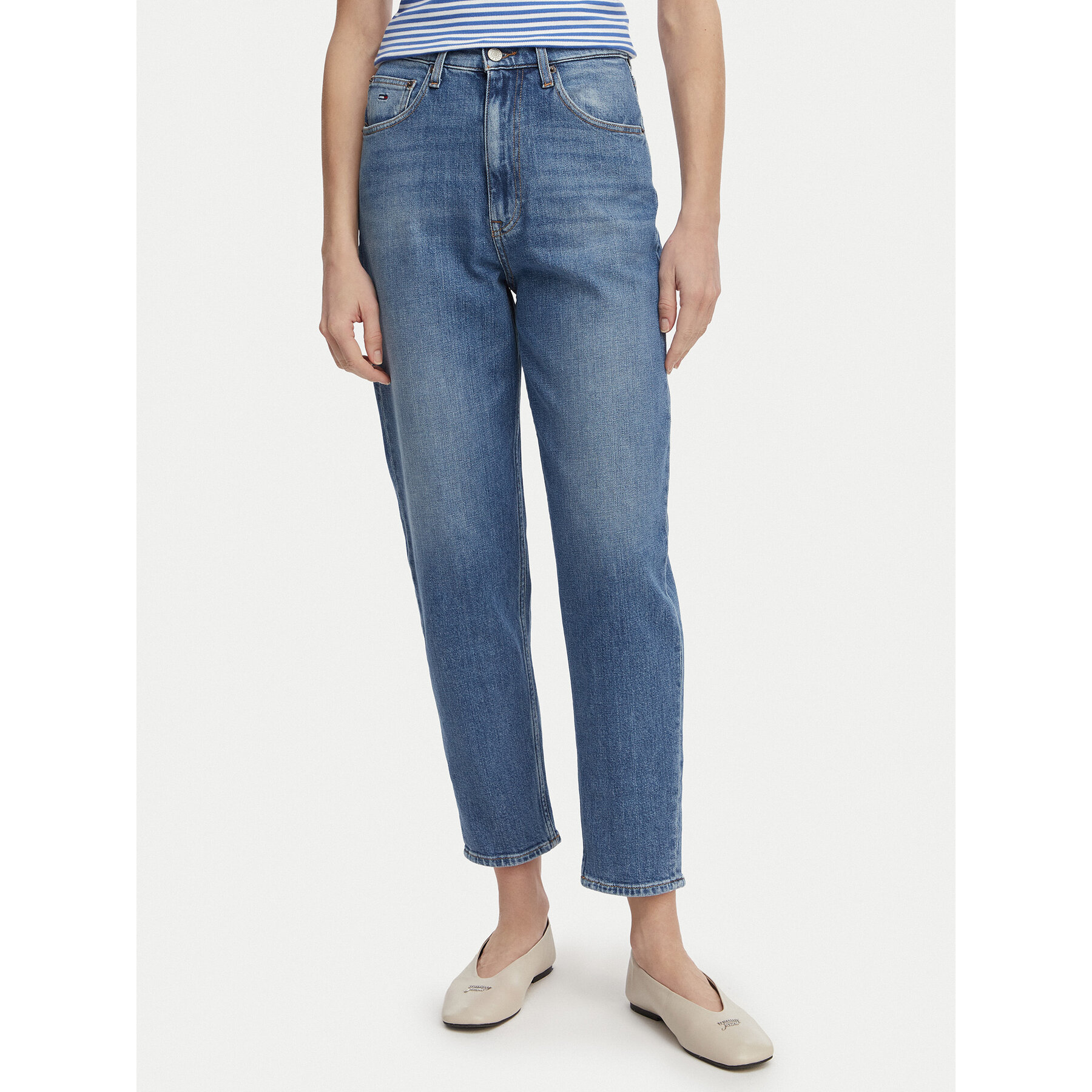 Tommy Jeans Jeansy DW0DW22994 Niebieski Mom Fit