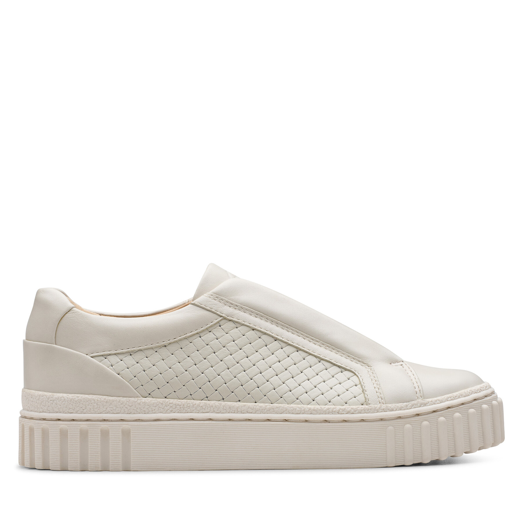 Clarks Sneakersy Mayhill Bay 26181207 Biały
