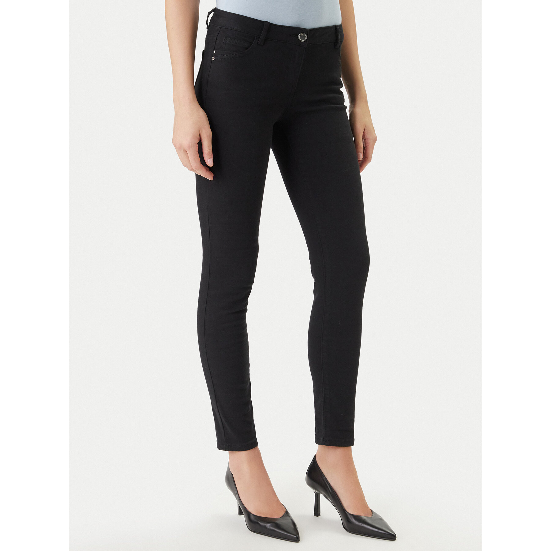 Morgan Jeansy 191-PETRA Czarny Skinny Fit